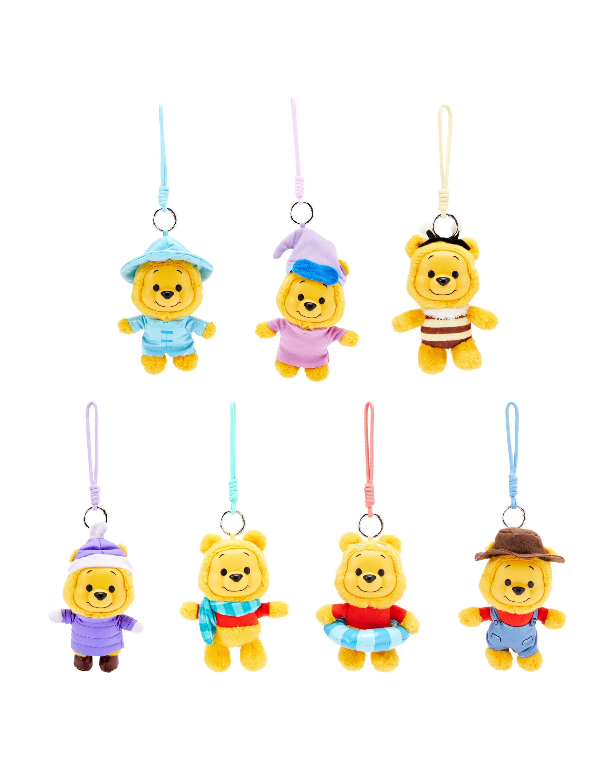 2 Disney Winnie the Pooh Seasonal Adventures Collectible Vinyl Plush Keychain - Assorted, 2 of 4