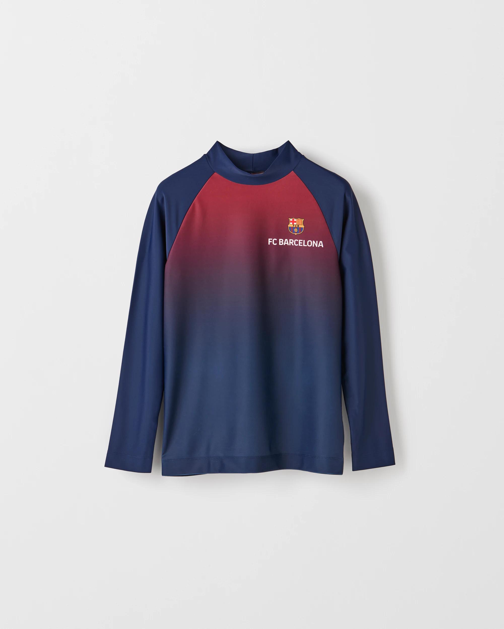 1 Uefa Champions League Barcelona Long Sleeve Rash Vest NAVY, 1 of 2