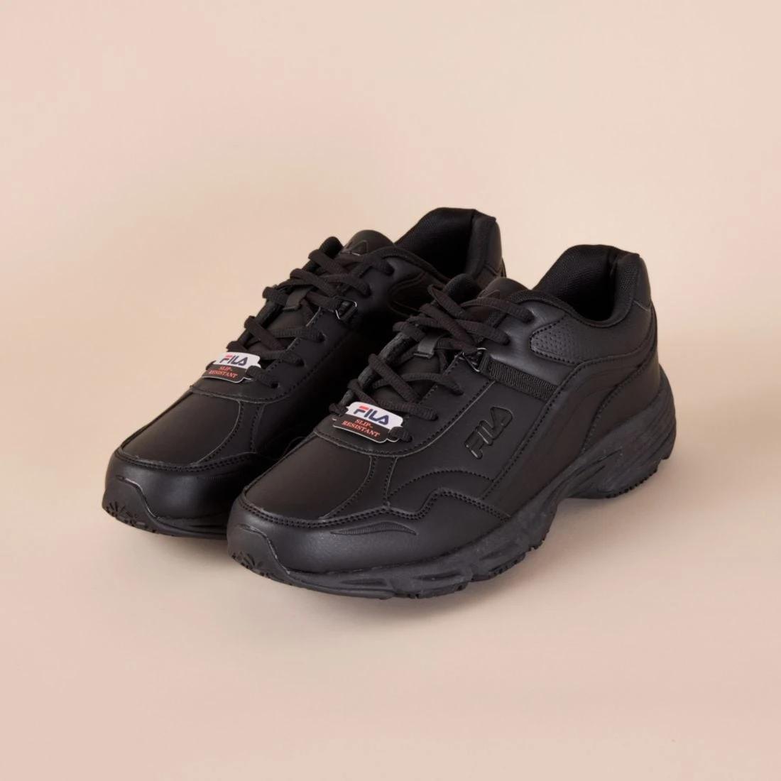 2 Mens Fila Pu Sneakers - Tortona BLACK, 2 of 5