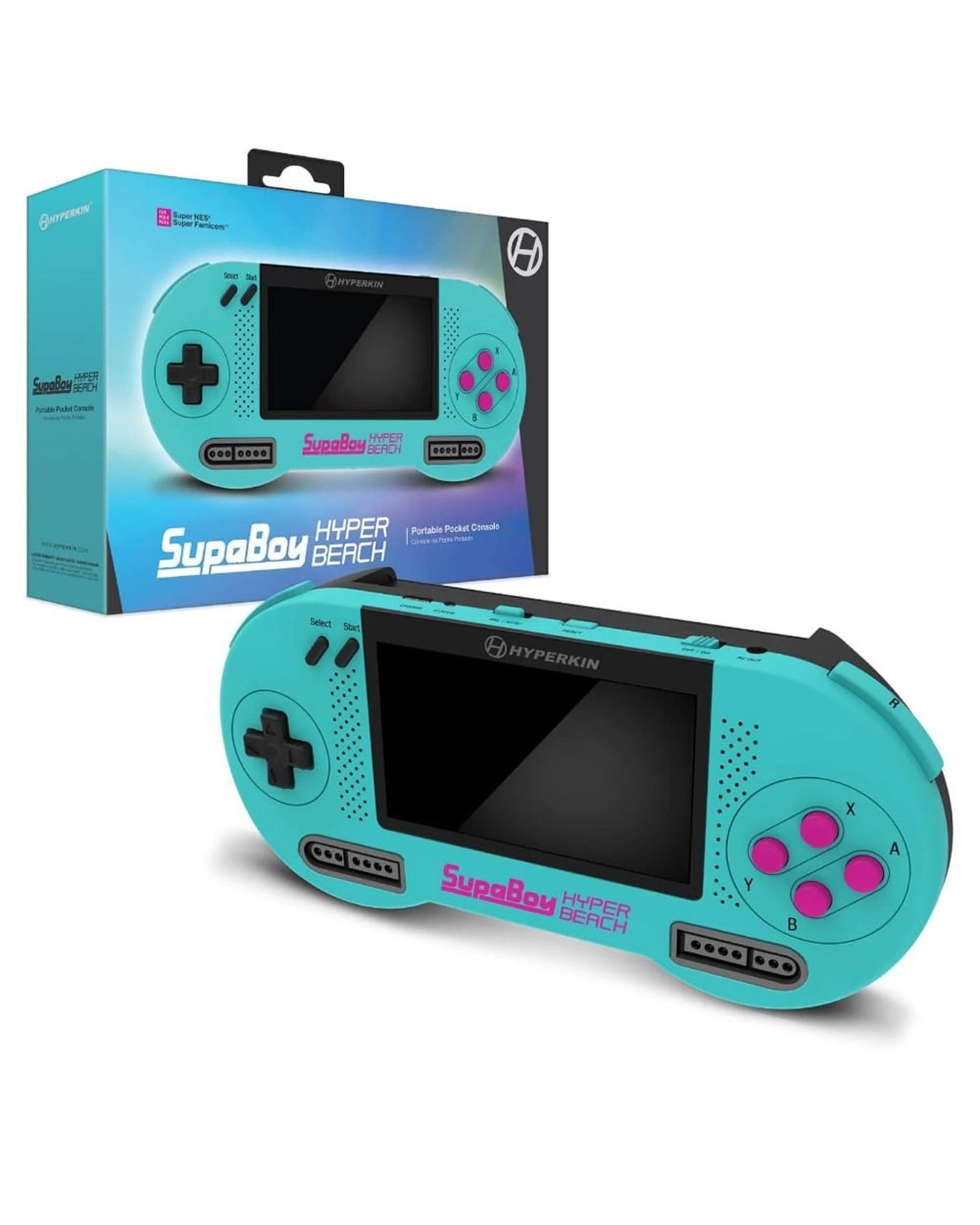 1 Hyperkin SupaBoy Portable Pocket Console for SNES - Blue, 1 of 8