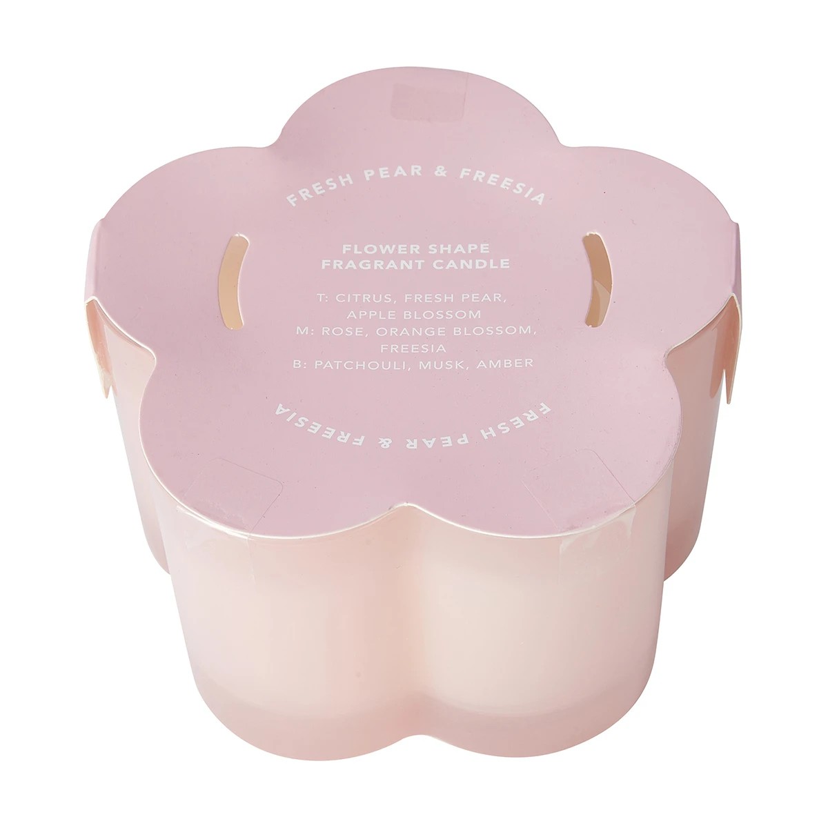 5 Fresh Pear & Freesia Flower Shaped Fragrant Candle, 5 of 7