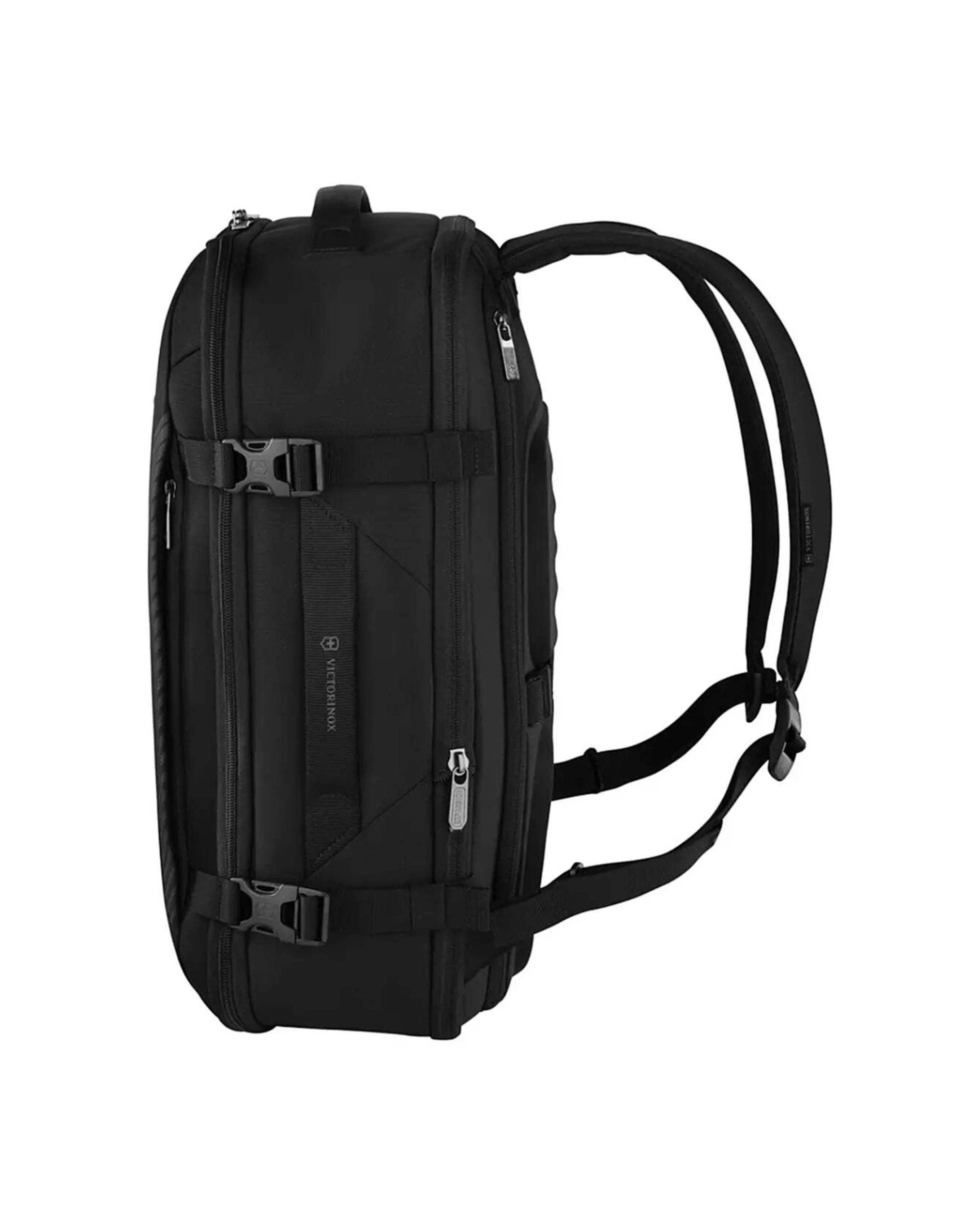 7 Victorinox Crosslight Boarding Bag Expandable Backpack 15.6in 42L Trolley Pass Through - Black, 7 of 7