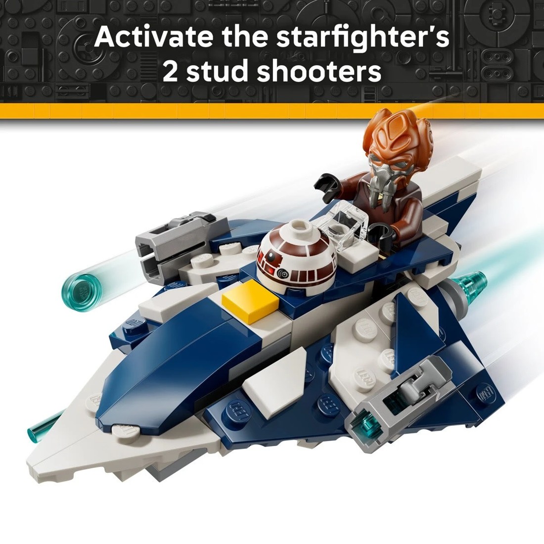 5 LEGO Star Wars Plo Koon’s Jedi Starfighter Microfighter 75400, 5 of 9