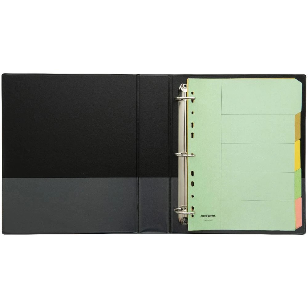 5 J.Burrows Insert Binder A4 3 D-Ring 38mm Black, 5 of 6