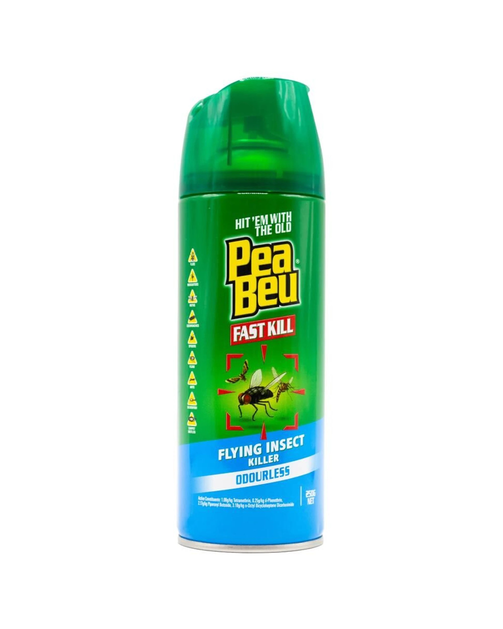 2 Pea Beu Odourless Insect Killer Spray 6 Pack Fast Killing Aerosol 250g - Multi, 2 of 5