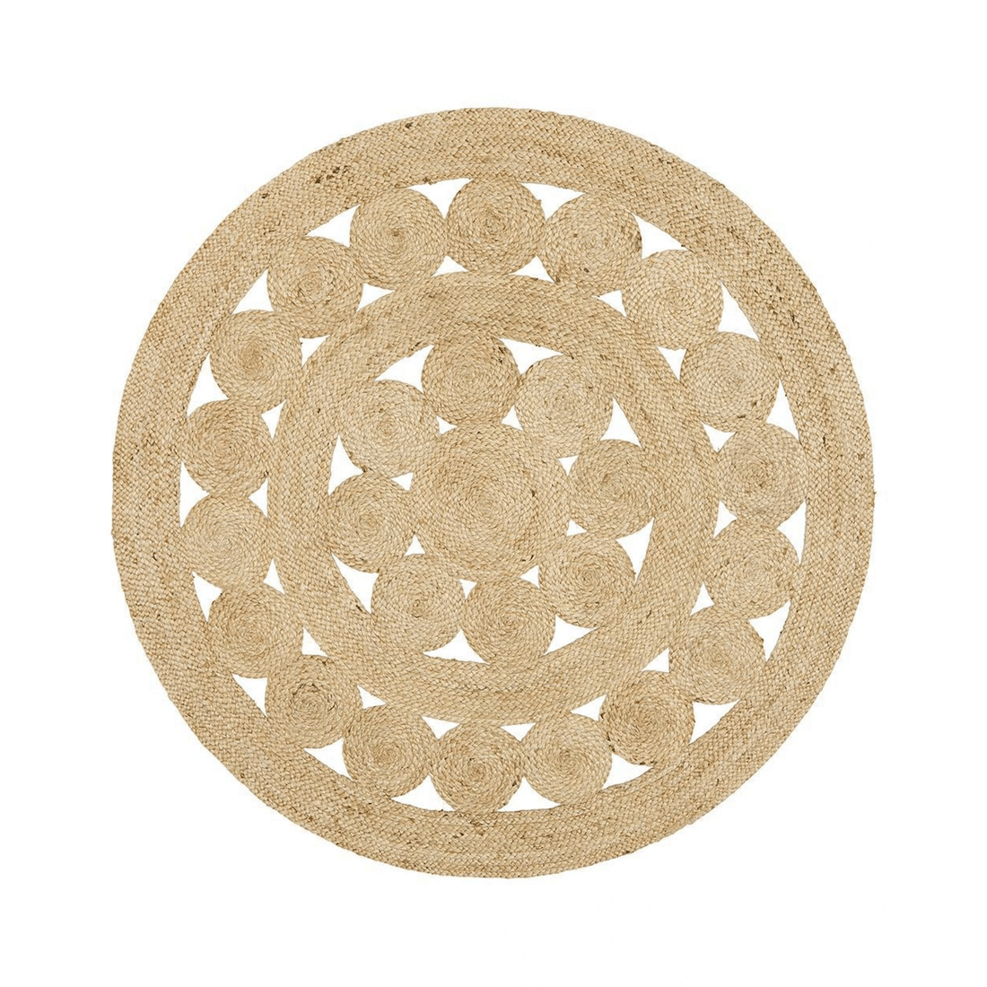 1 Rug Culture Atrium Pilu Natural Jute Rug, Hand-braided Flat-weave, Beige
 - beige, 1 of 6