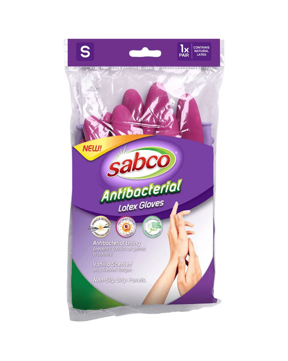Sabco Antibacterial Gloves Small 1 Pair