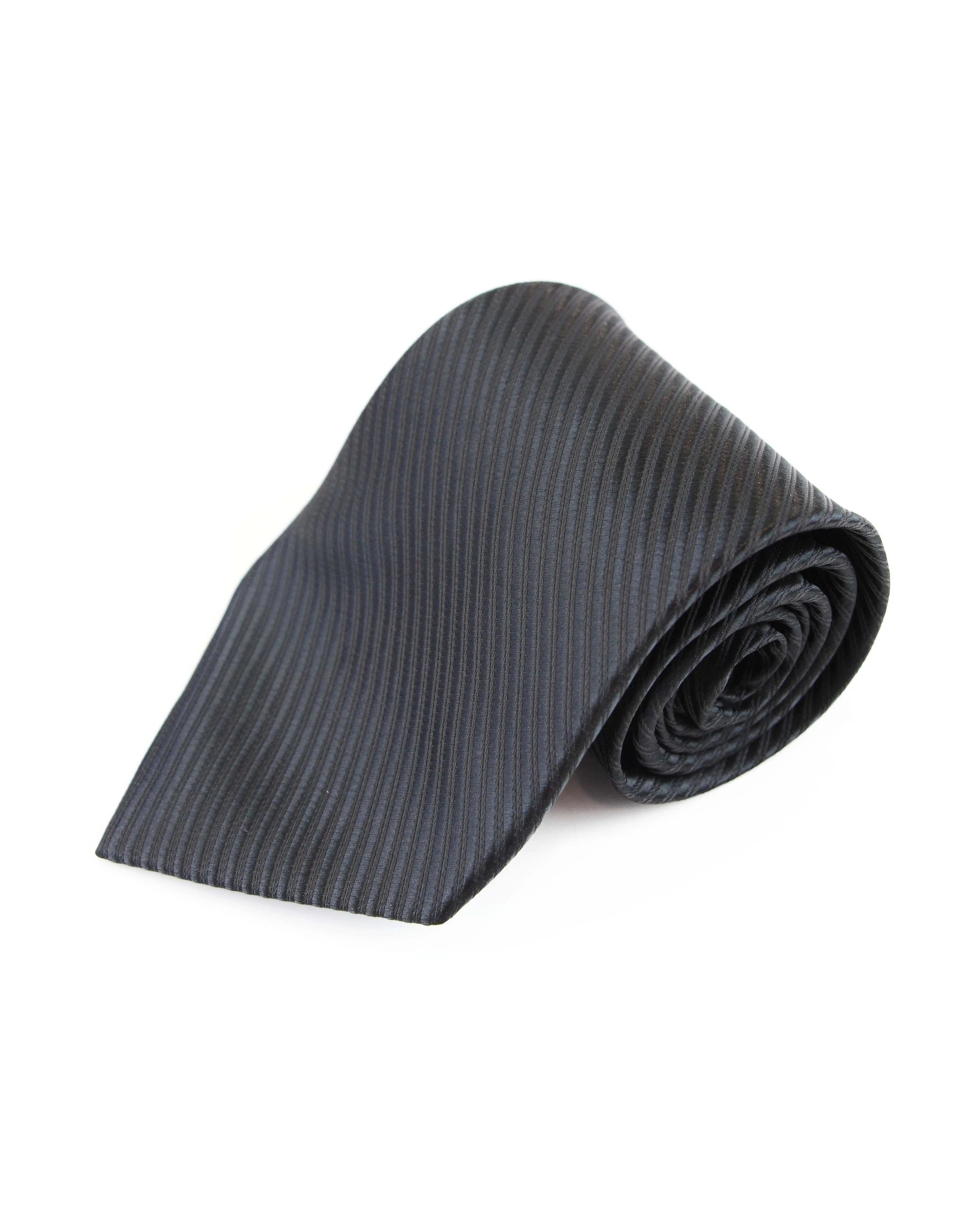2 Zasel Mens Black Striped 10cm Classic Neck Tie, 2 of 2