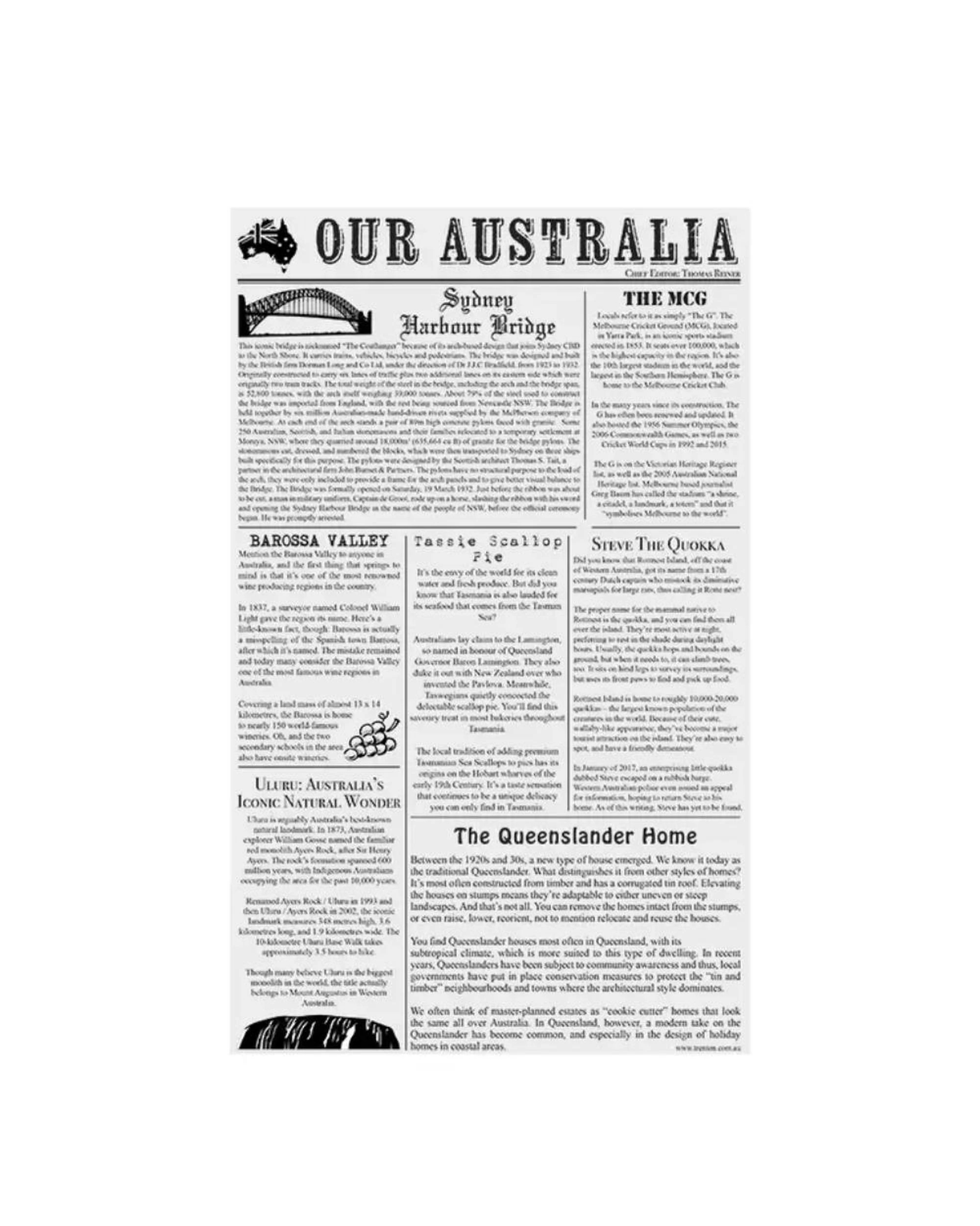 1 Moda 190 x 310mm Newpaper Greaseproof Paper  Pack of 200, 1 of 1