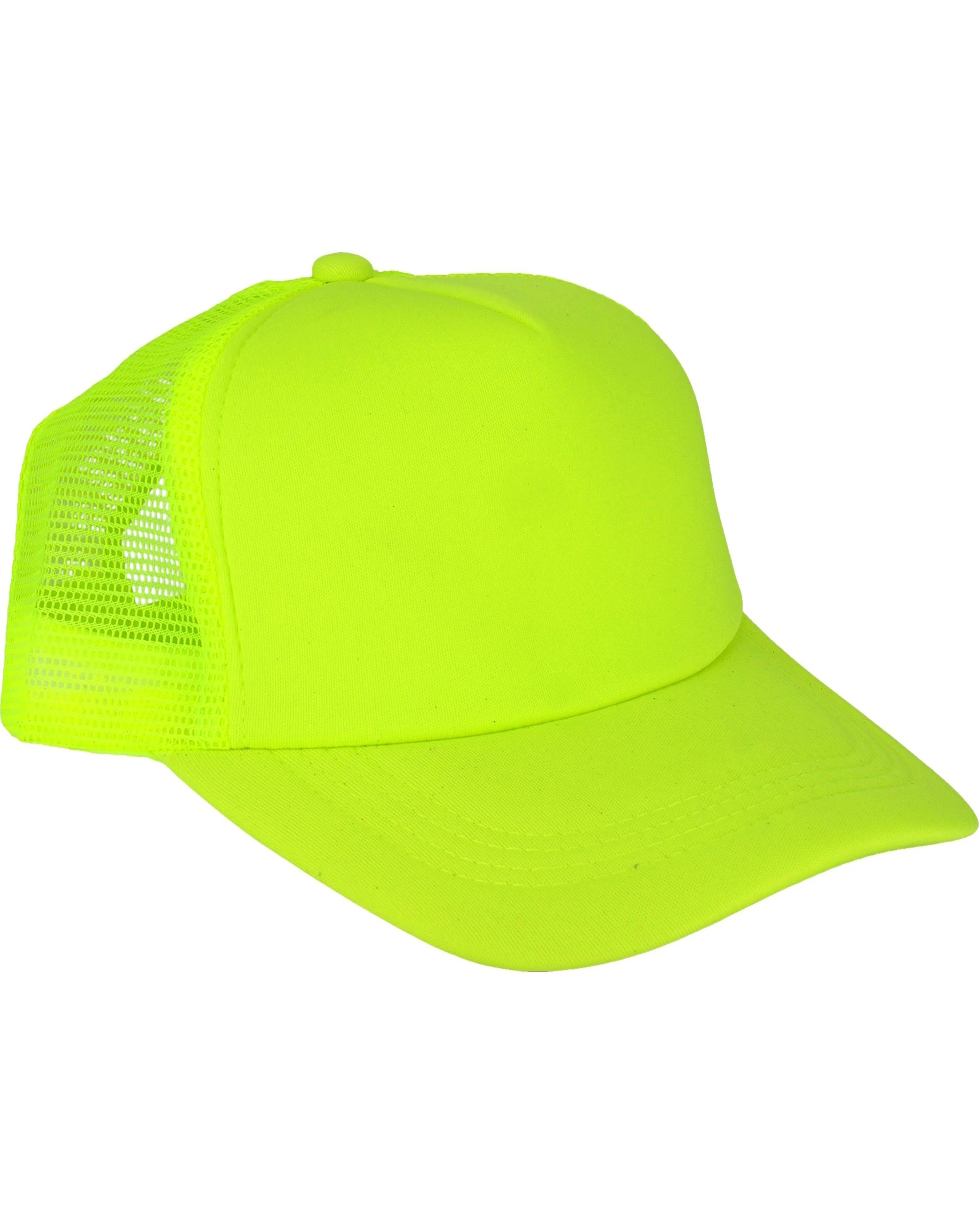 1 Partyrama Fluro Cap - Yellow, 1 of 1