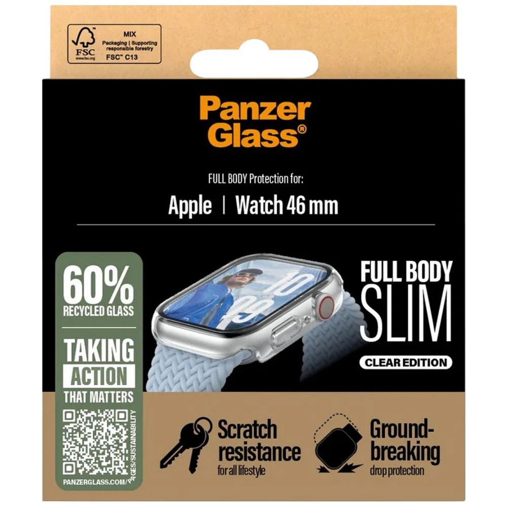 3 PanzerGlass Snappie Case Apple Watch 46mm Clear, 3 of 4