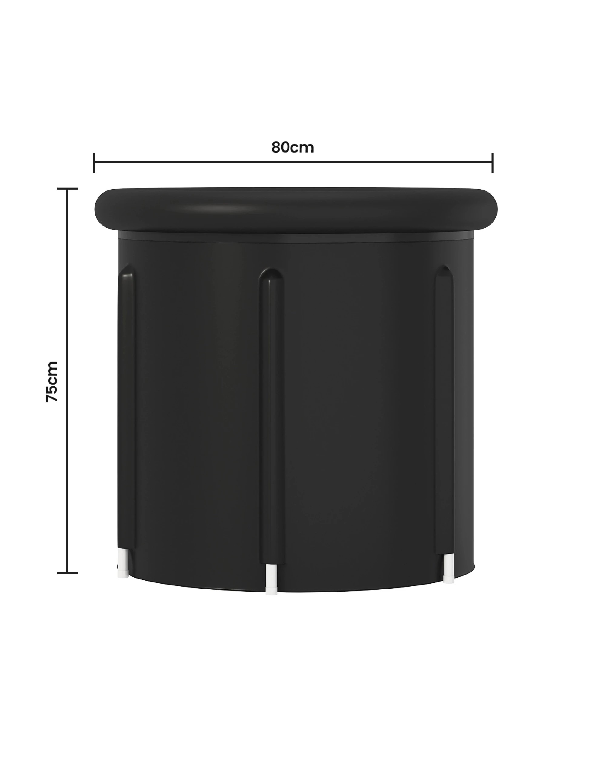 5 Advwin Portable Ice Bath Tub 80 x 75cm Multiple Layered 376L Foldable Cold Plunge Tub, 5 of 8