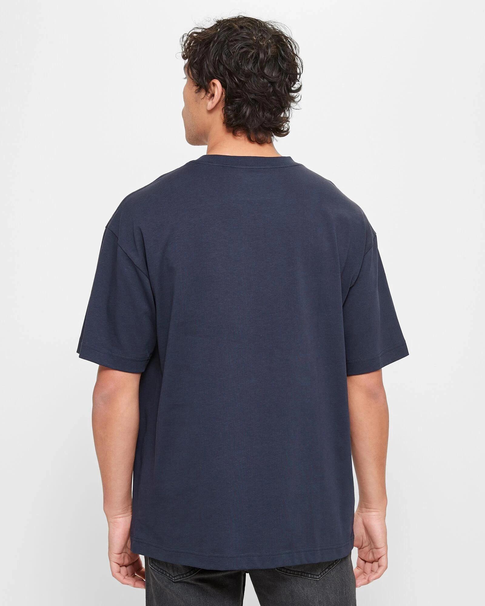 4 Heavy Core Oversized T-Shirt - Commons NAVY BLUE, 4 of 5