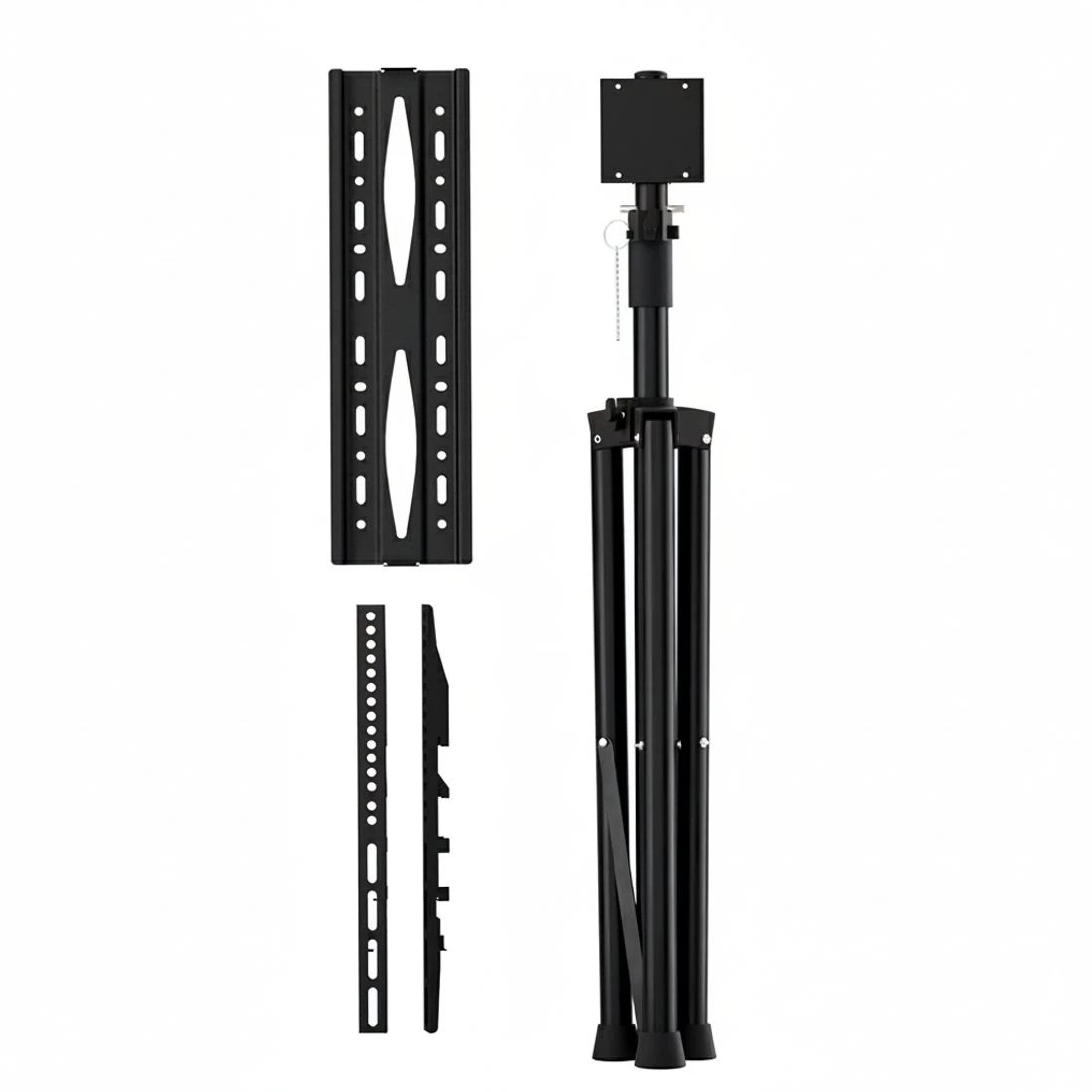 4 Artiss TV Stand Mount Bracket for 32"-70" LED LCD Tripod Floor Shelf - Black, 4 of 6