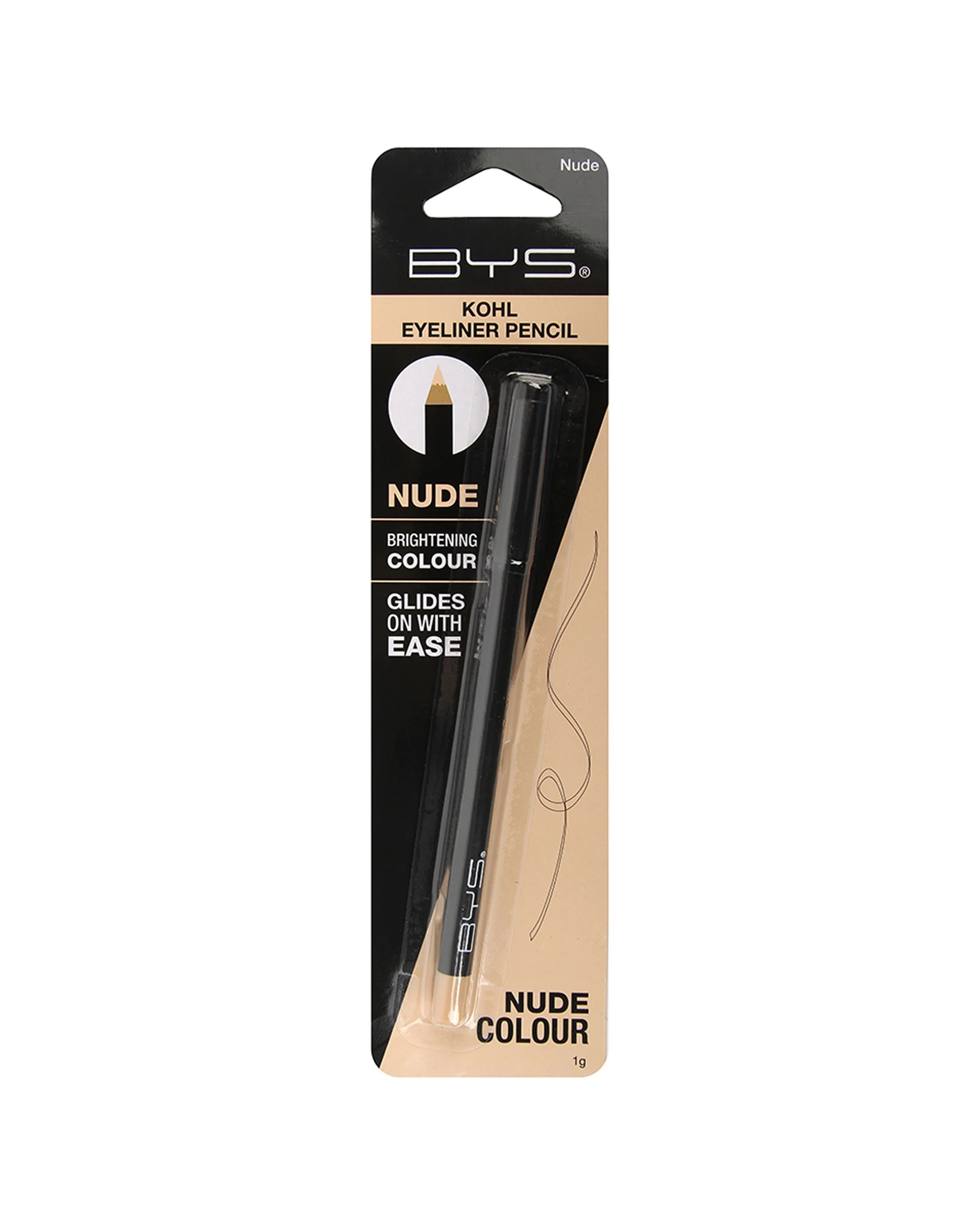 2 BYS Kohl Eyeliner Pencil Makeup Nude 2PK 1g - Natural, 2 of 2