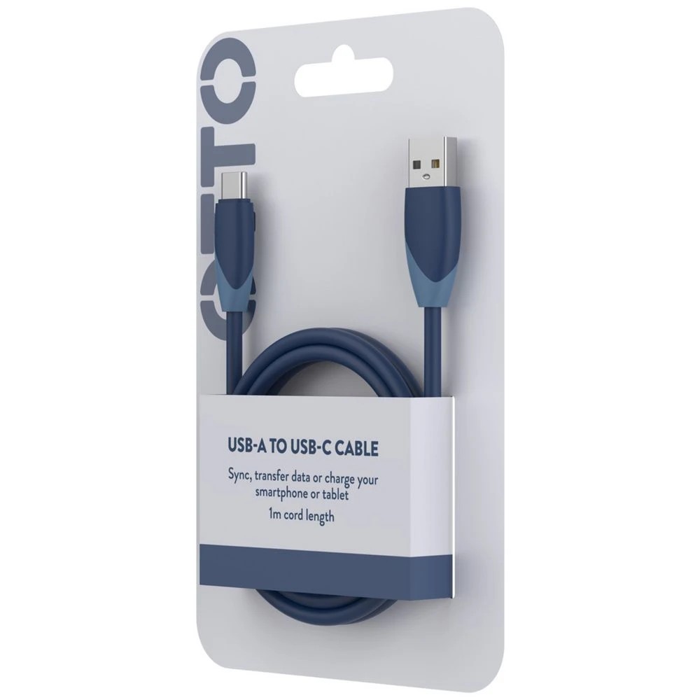 5 Otto USB-A to USB-C Cable 1m Blue, 5 of 5