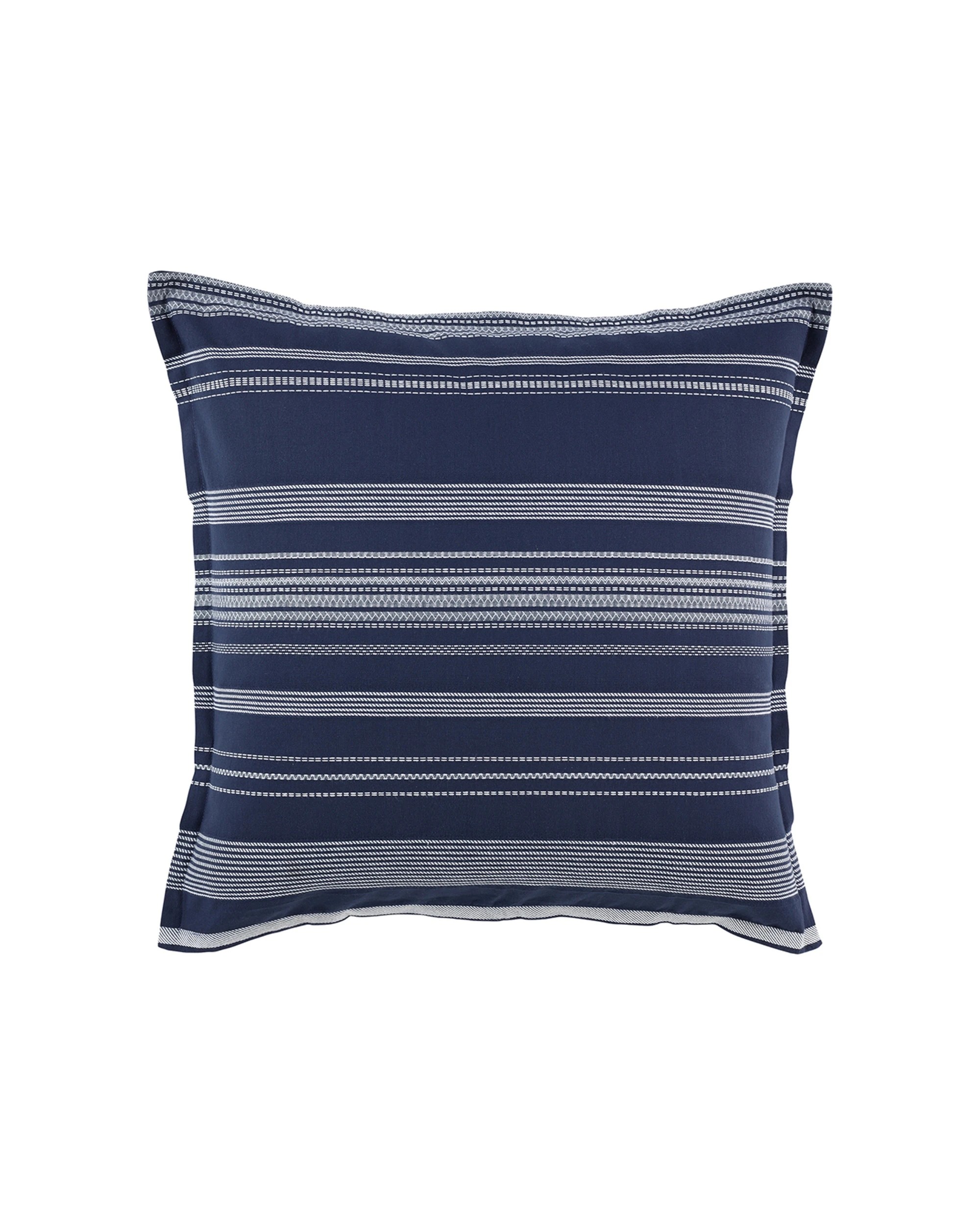 1 Bianca Regent Matching European Pillowcase 65x65cm Navy - Blue, 1 of 1