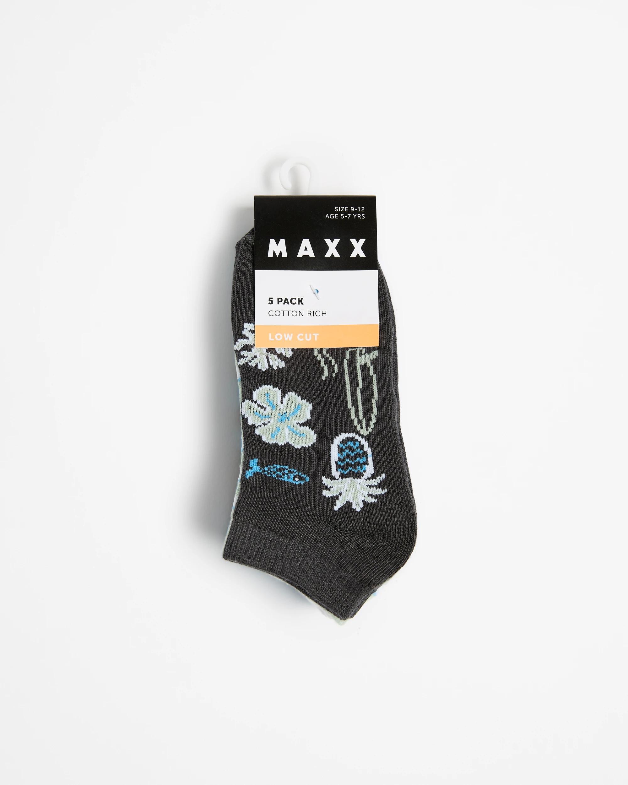 3 Boys Low Cut Socks 5 Pack - Maxx GOOD VIBES, 3 of 3