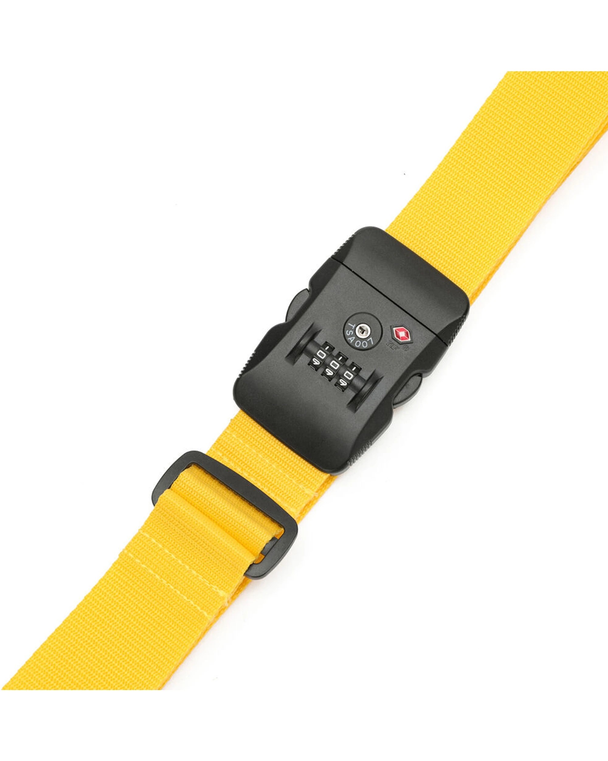 3 Tosca 2Pk Travel Luggage Suitcase Strap With Tsa Lock - Yellow, 3 of 4