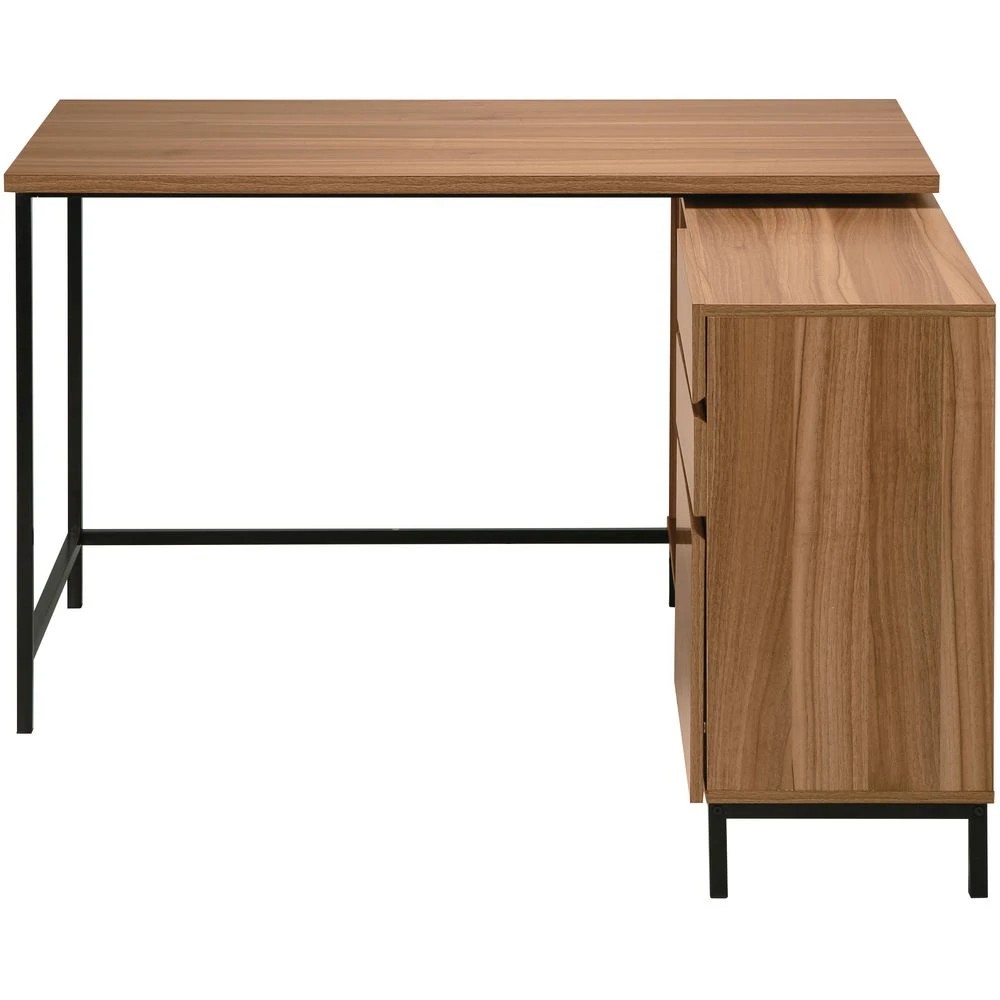 4 Stockholm 1200 x 1200mm Workstation Walnut Black Desks, Tables and Workstations, 4 of 10