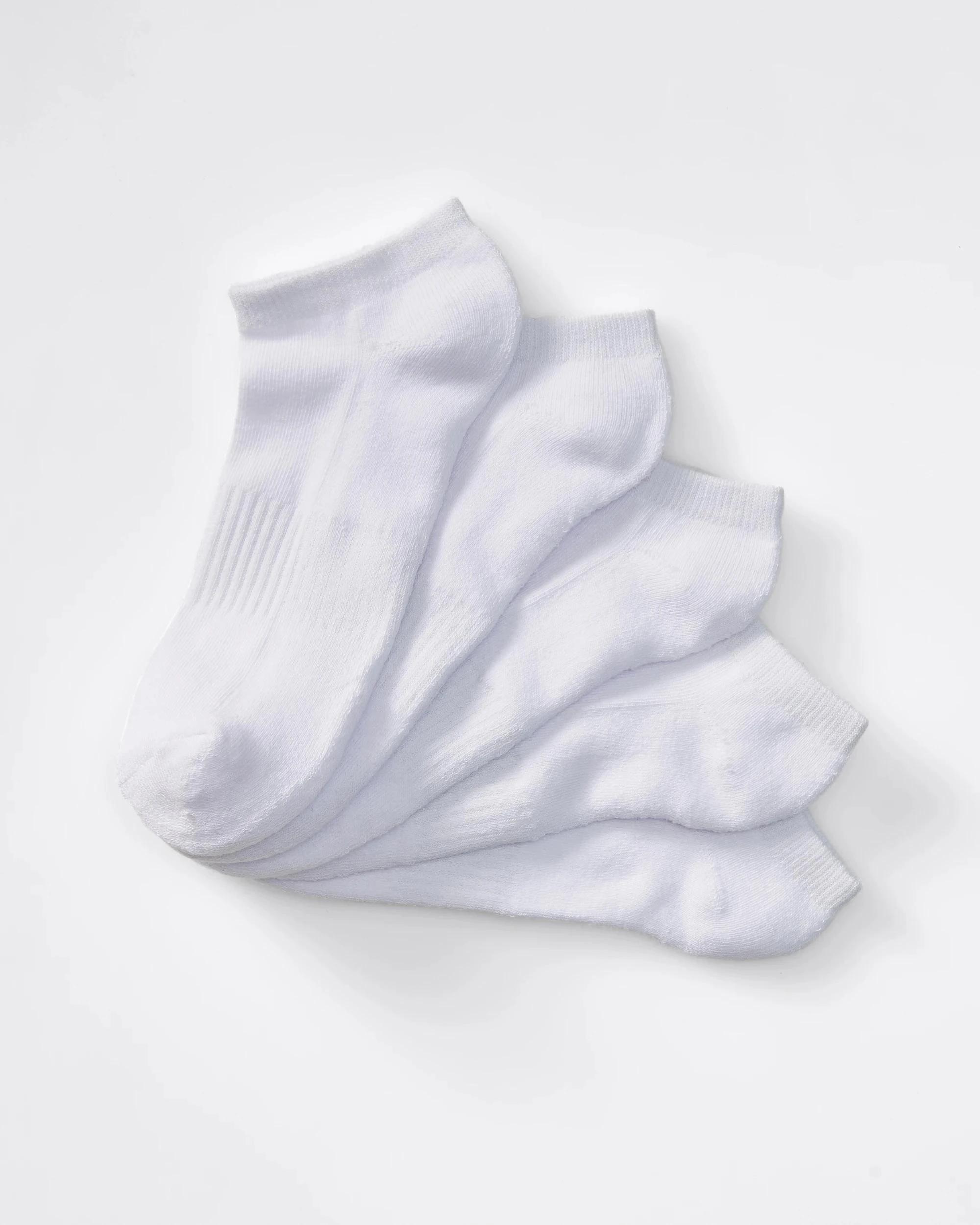 1 Maxx 5 Pack Low Cut Sport Socks WHITE, 1 of 1