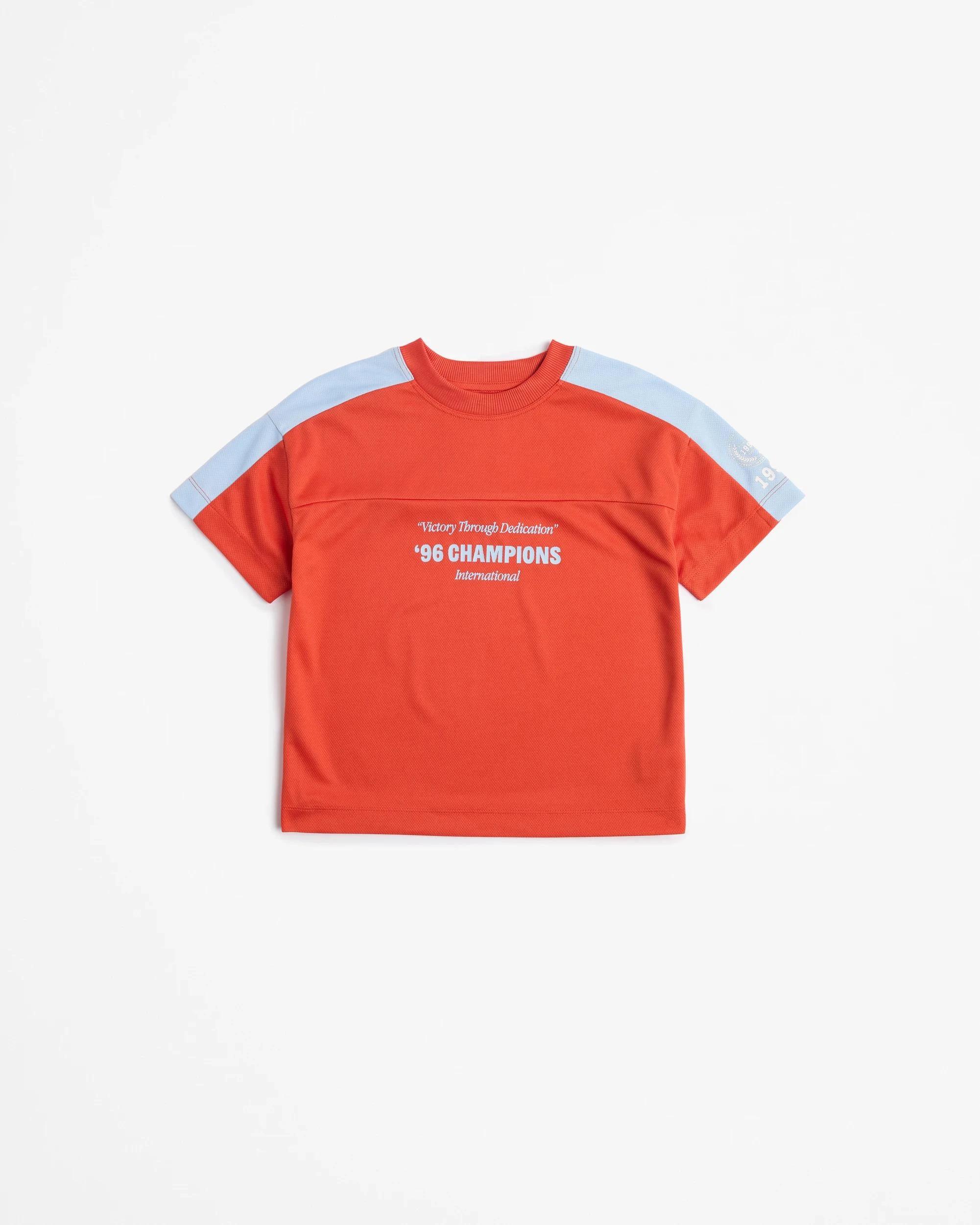 1 Target Spliced Sport Oversized T-shirt RED, 1 of 3