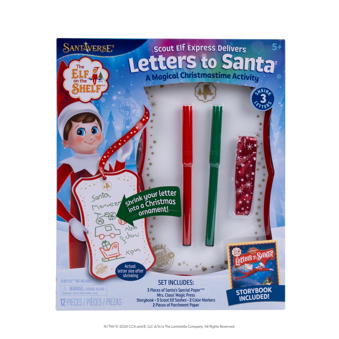 1 Santaverse The Elf on the Shelf: Scout Elf Express Delivers Letters to Santa - Book, 1 of 3
