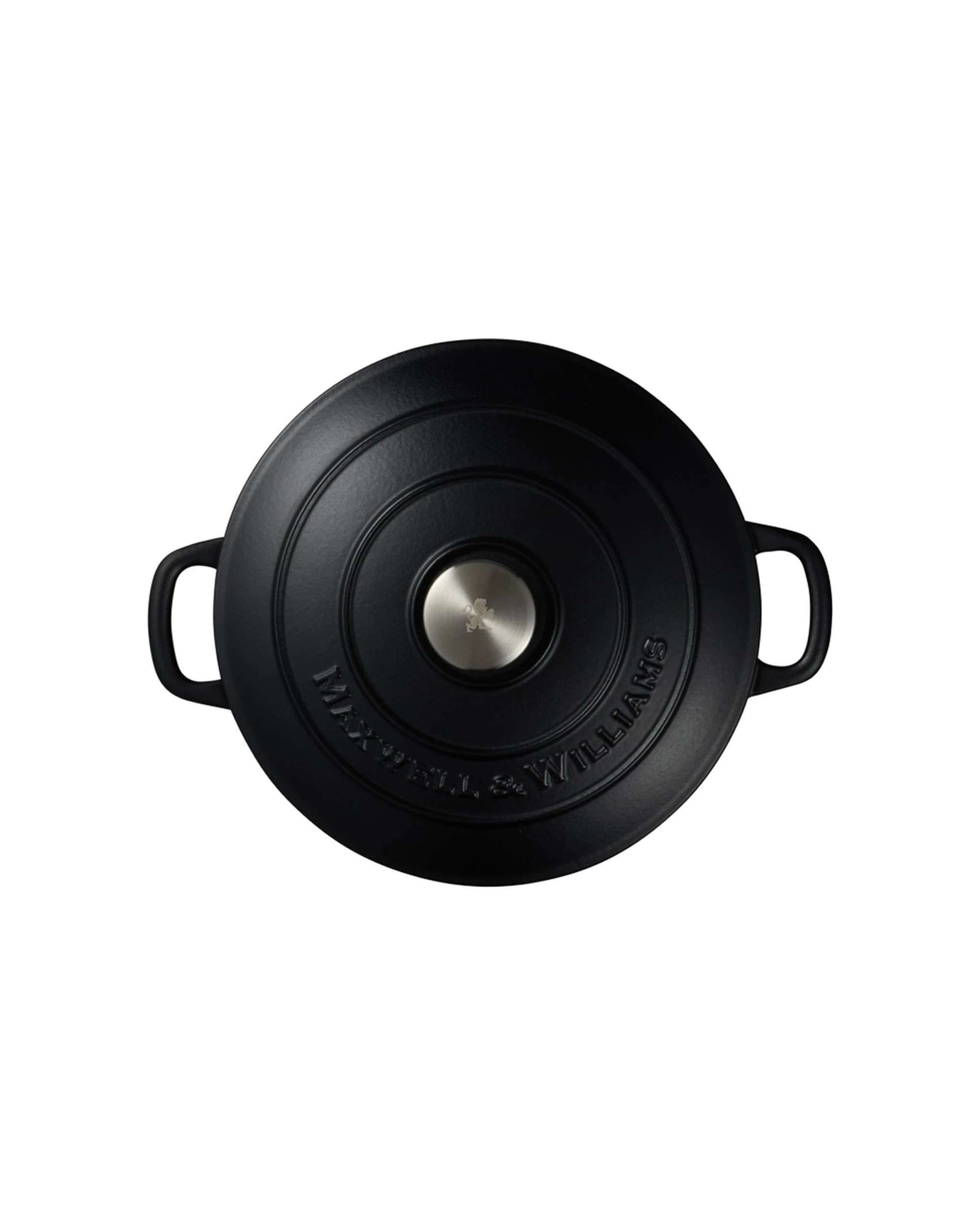 3 Maxwell & Williams Cast Iron Braiser 27cm/3.3L Capacity Cookware - Black, 3 of 5