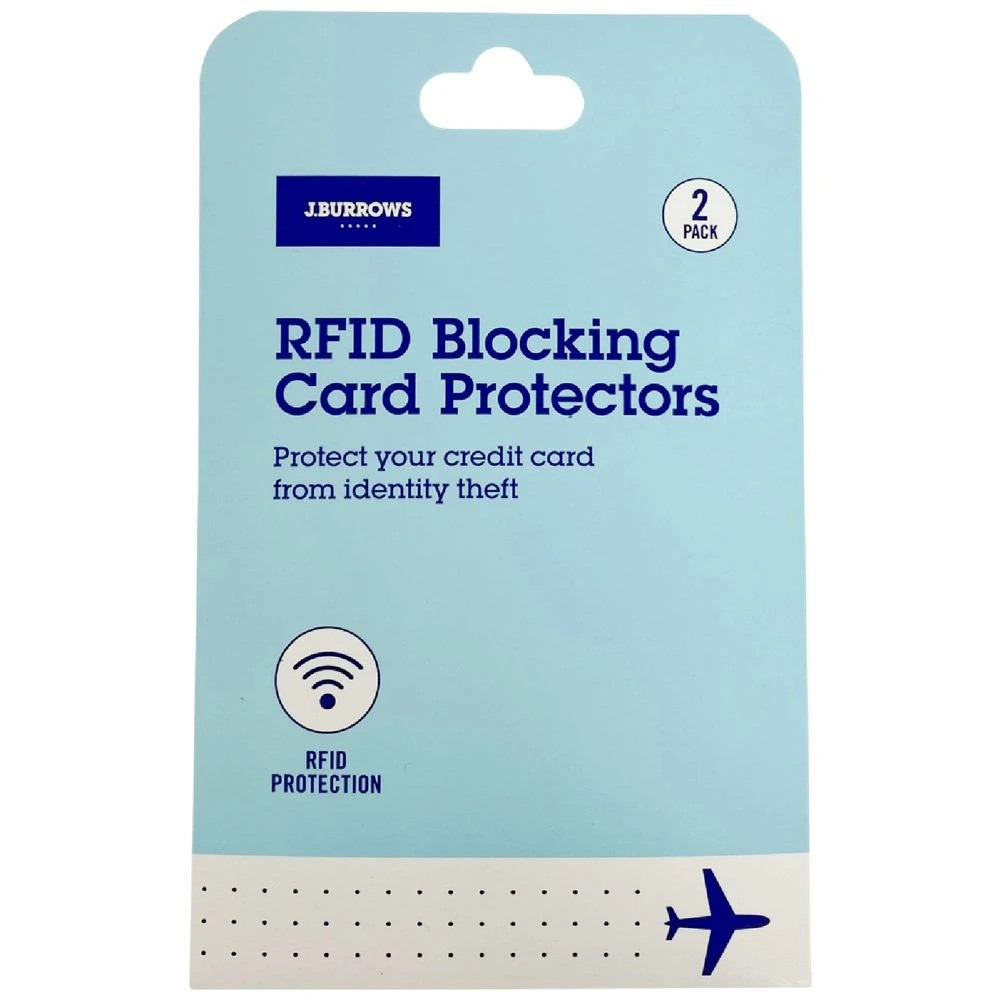 1 J.Burrows RFID-Blocking Credit Card Sleeves 2 Pack, 1 of 4