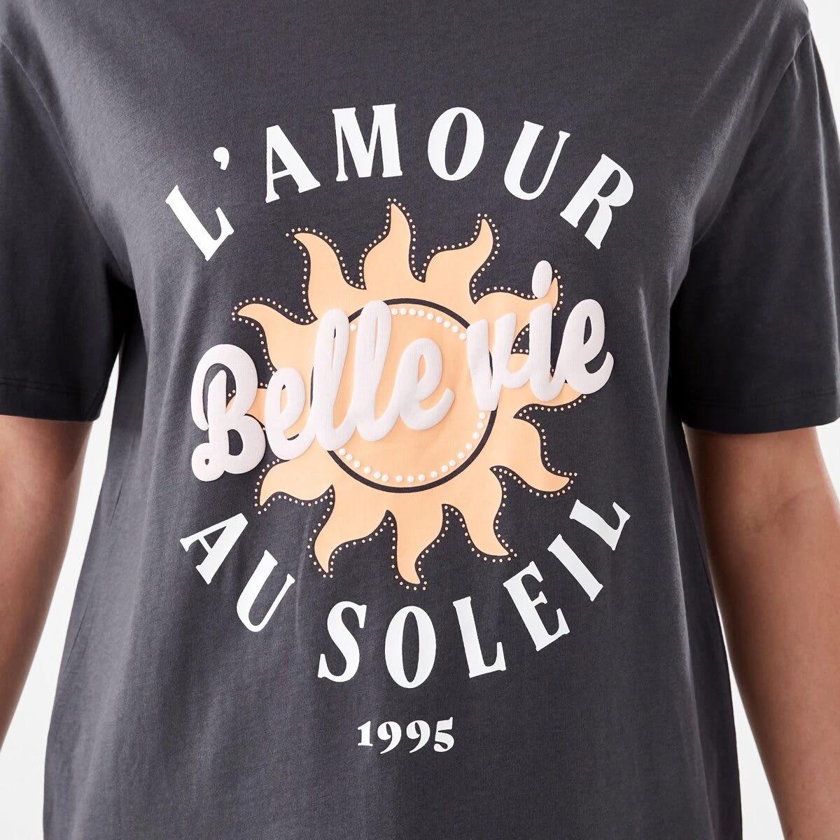 5 Short Sleeve Oversized Boyfriend T-shirt Au Soleil, 5 of 5