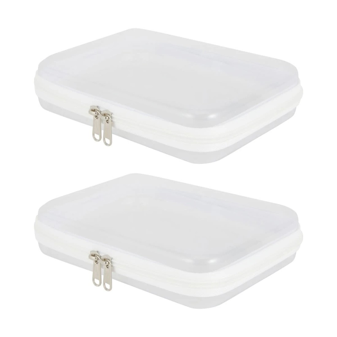 2 2 Pack Clear Packing Cubes - White, 2 of 8