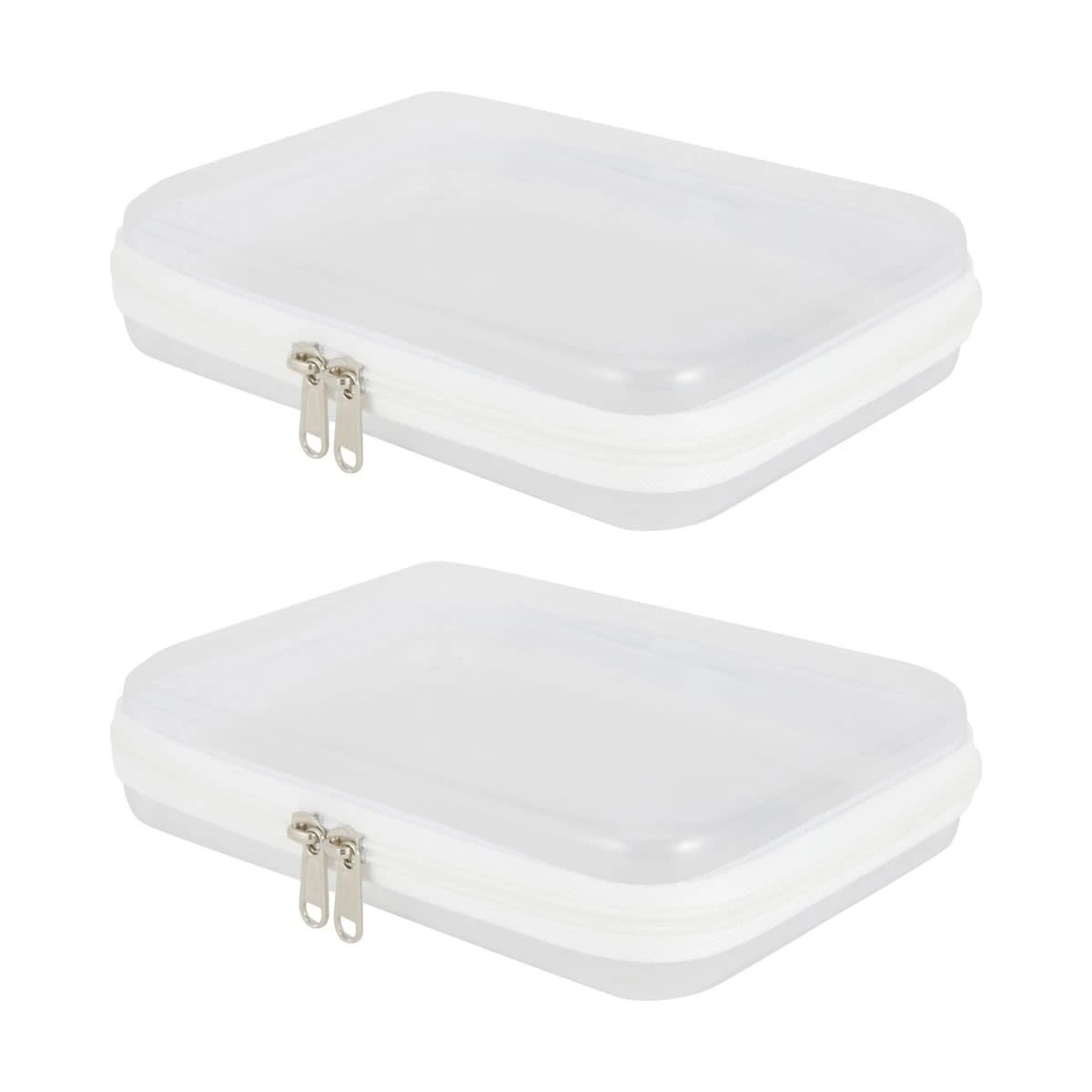 2 2 Pack Clear Packing Cubes - White, 2 of 8
