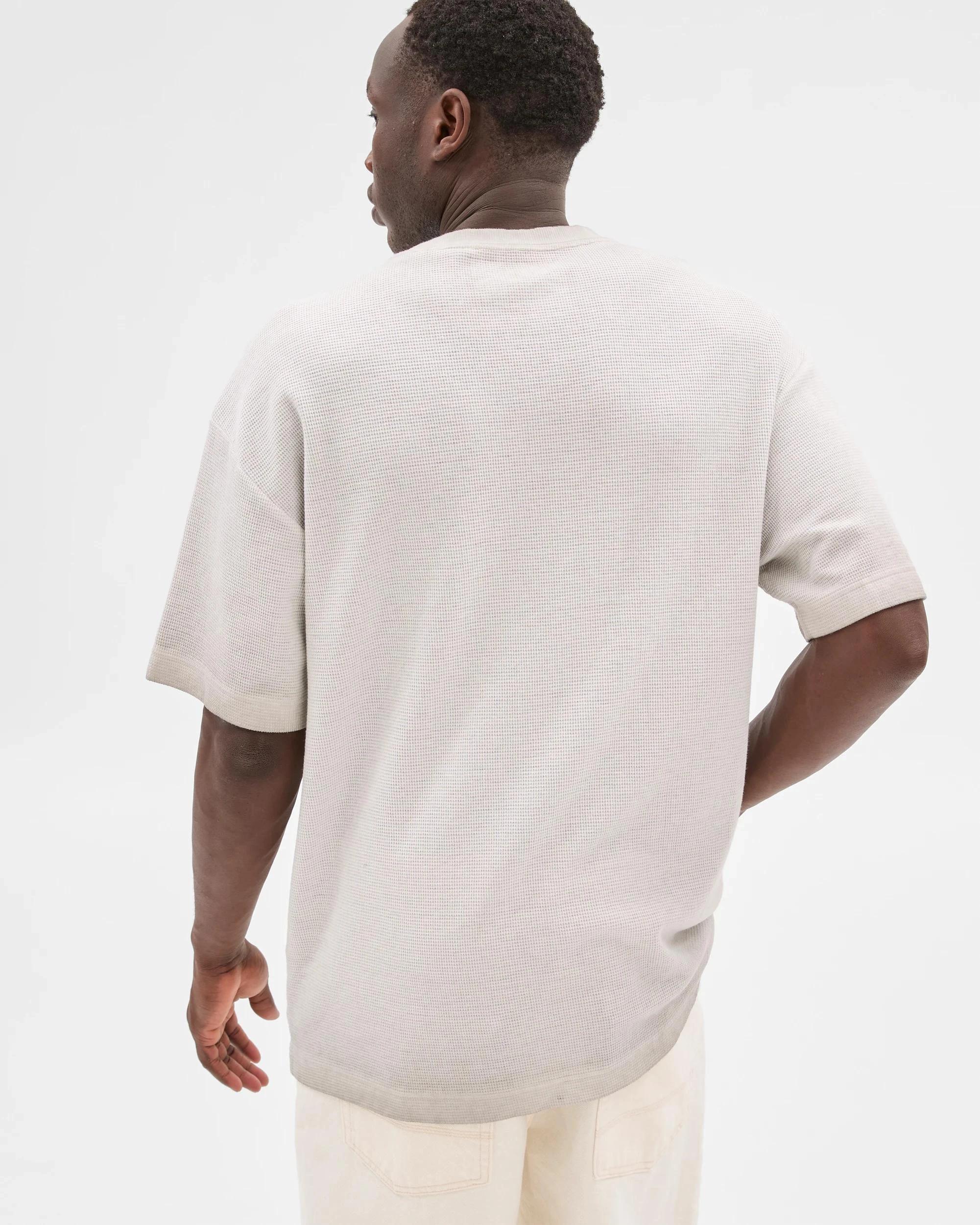 5 Commons Australian Cotton Blend Waffle T-Shirt ALLOY, 5 of 5