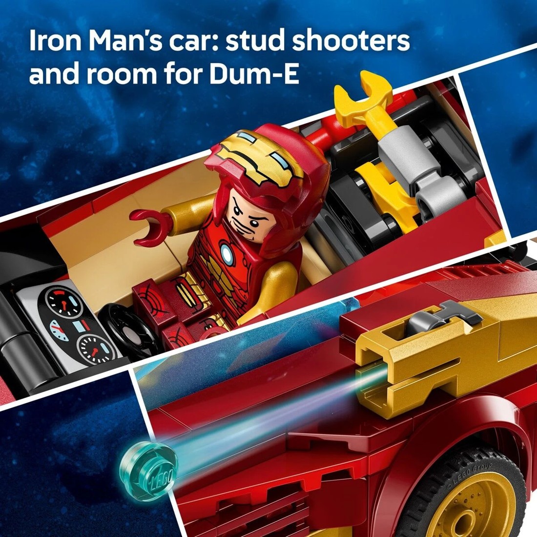 6 LEGO Marvel Iron Man Car & Black Panther vs. Red Hulk 76310, 6 of 10
