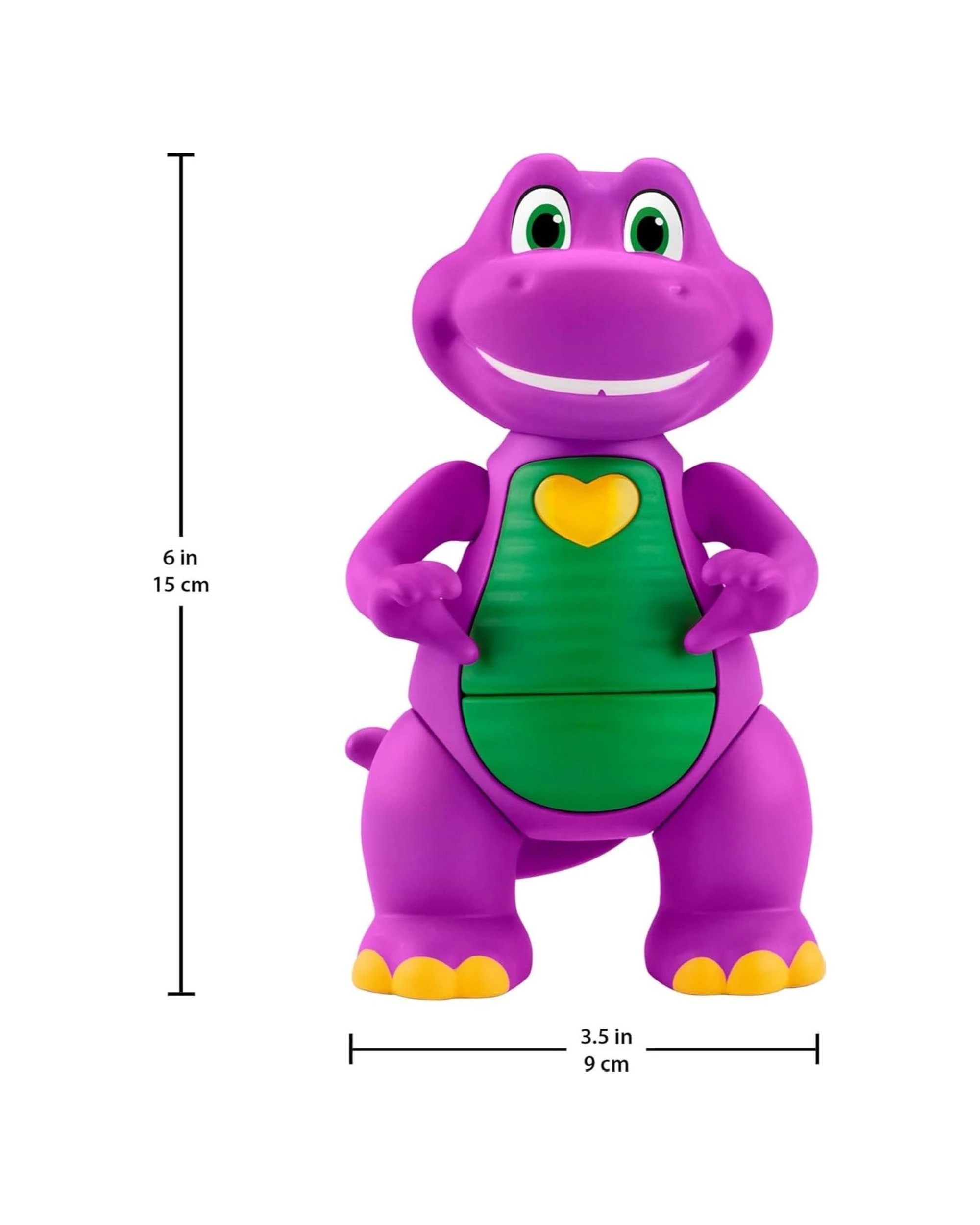 6 Barney's World Heart Hands Barney Toy, 6 of 6