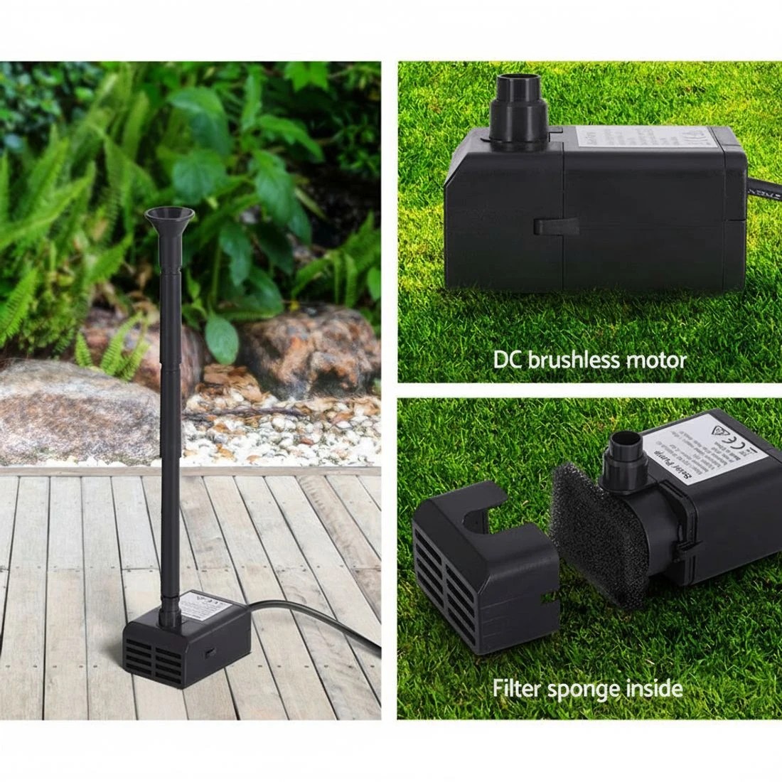6 Gardeon Solar Pond Pump Submersible Water Fountain Kit 6.1FT - Black, 6 of 6
