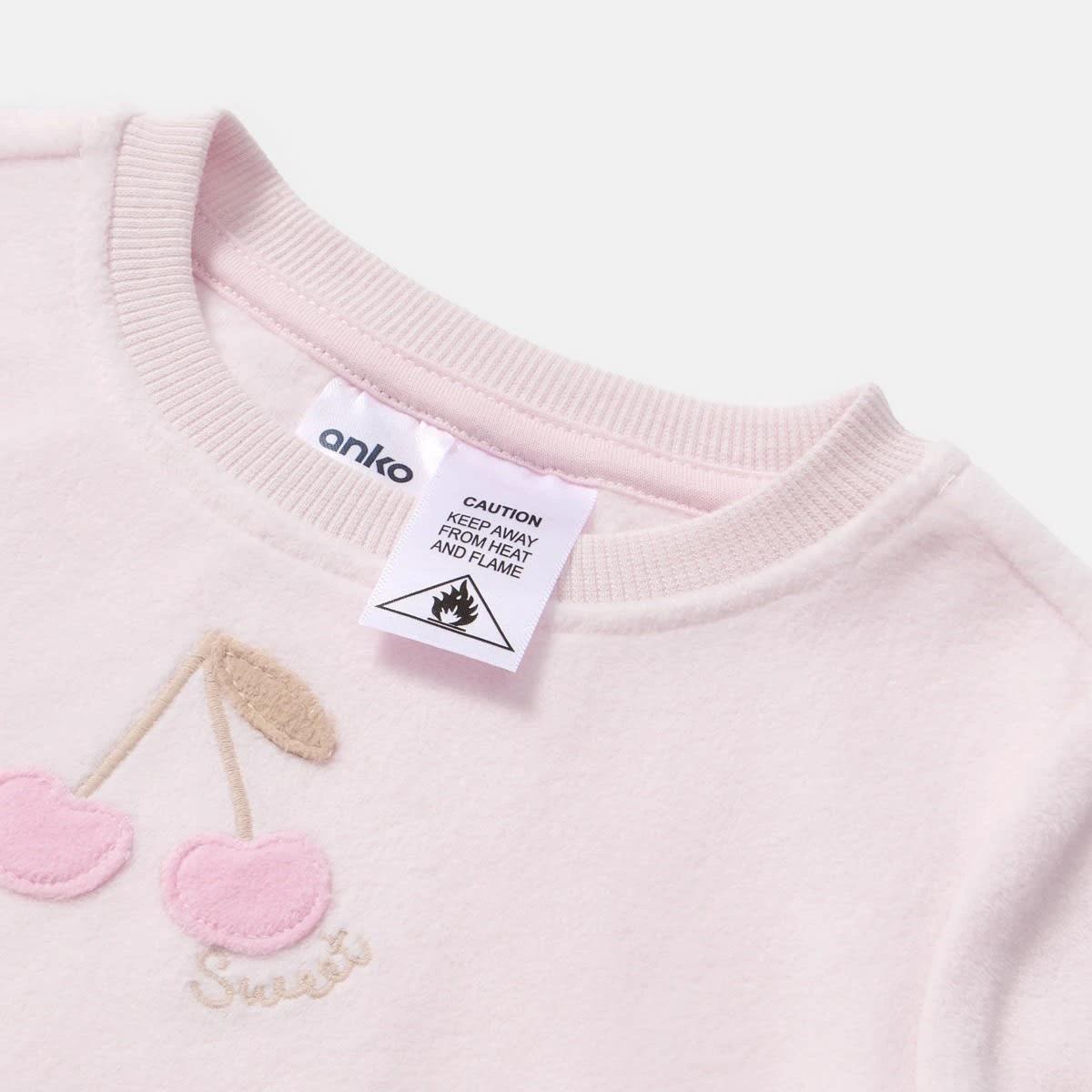 3 Twosie Fleece Pyjama Set Pnk Cherry, 3 of 4
