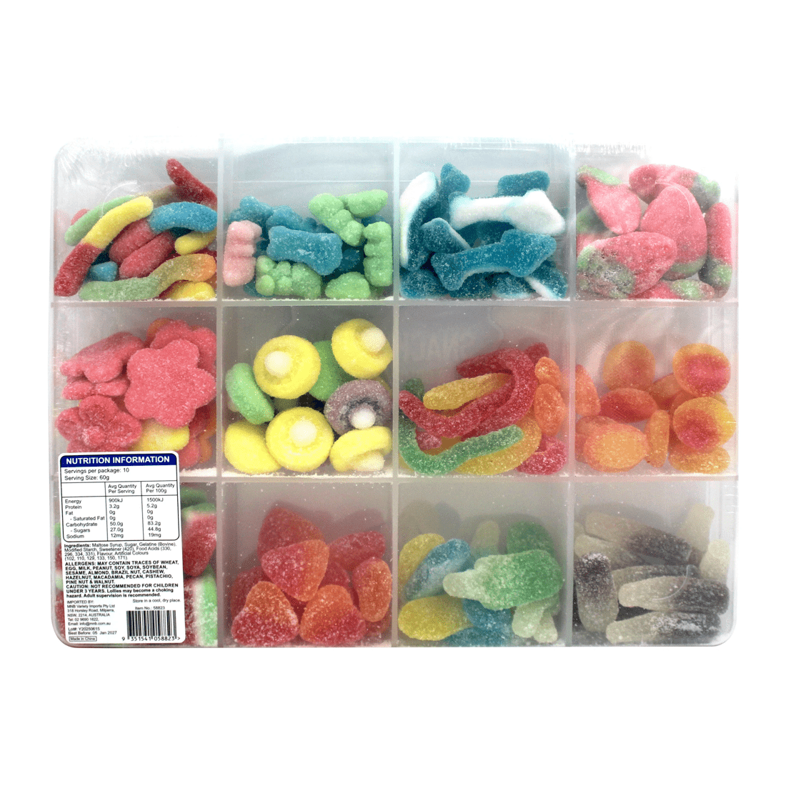 2 Snackle Box Sour Gummy Selection 600g, 2 of 2