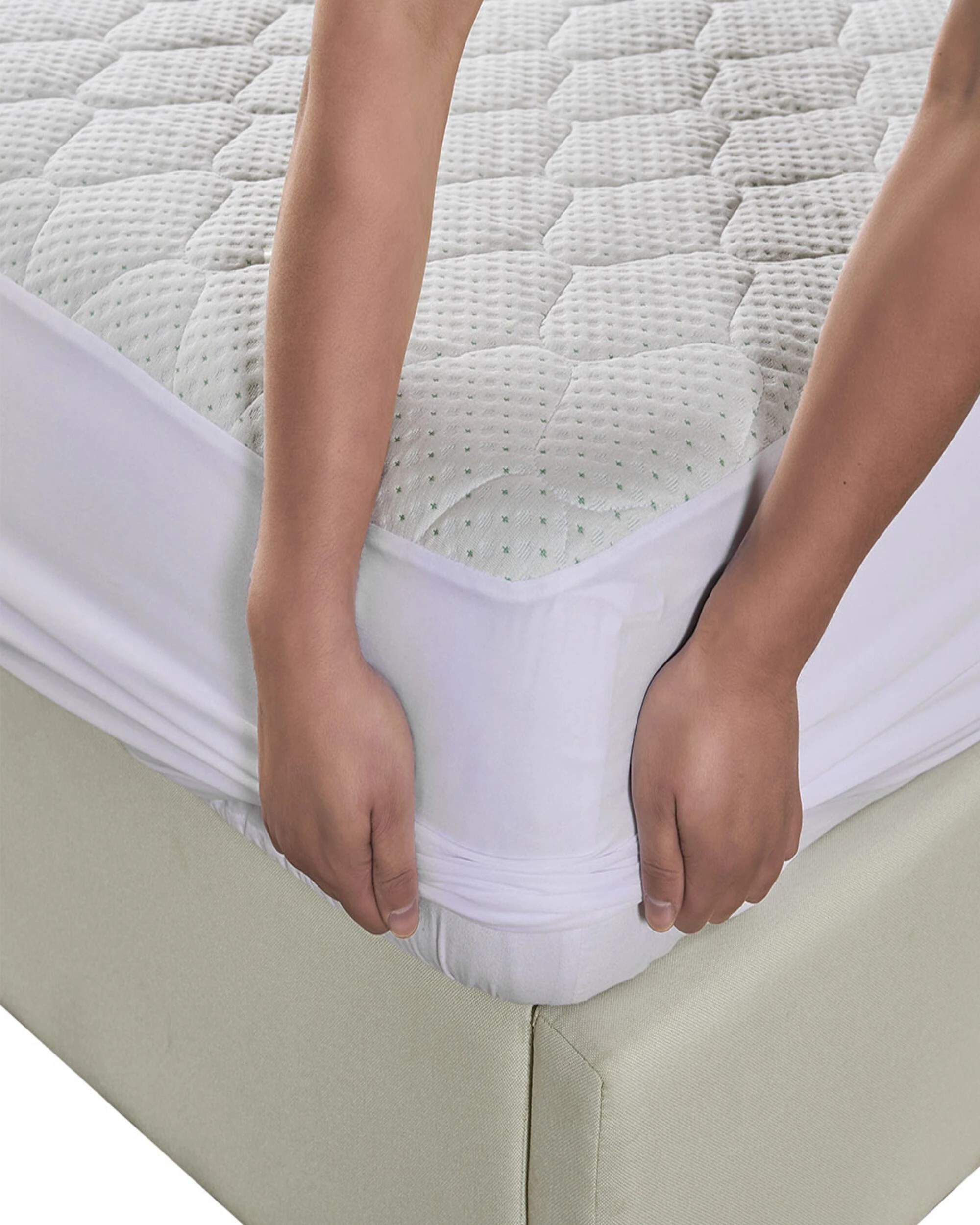 3 Dreamz Bamboo Mattress Protector Queen, 3 of 7