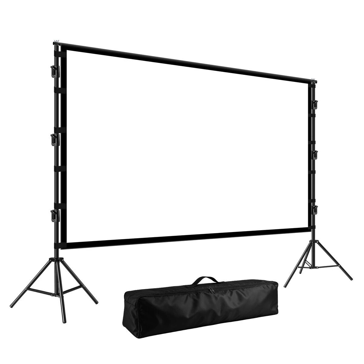 1 AUSWAY 150 Inch Projector Screen Tripod Stands 4K Ultra HD 16:9 Large, 1 of 4