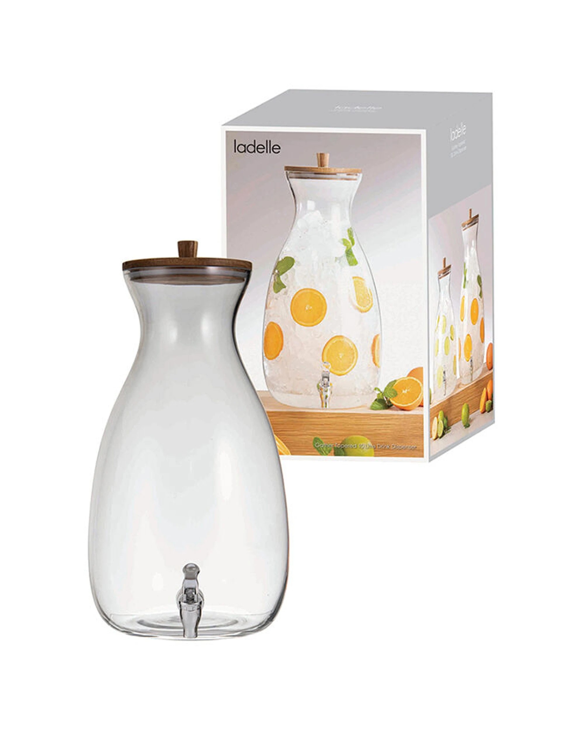 2 Ladelle Gather Tapered Drink Beverage Dispenser 10L - White, 2 of 2