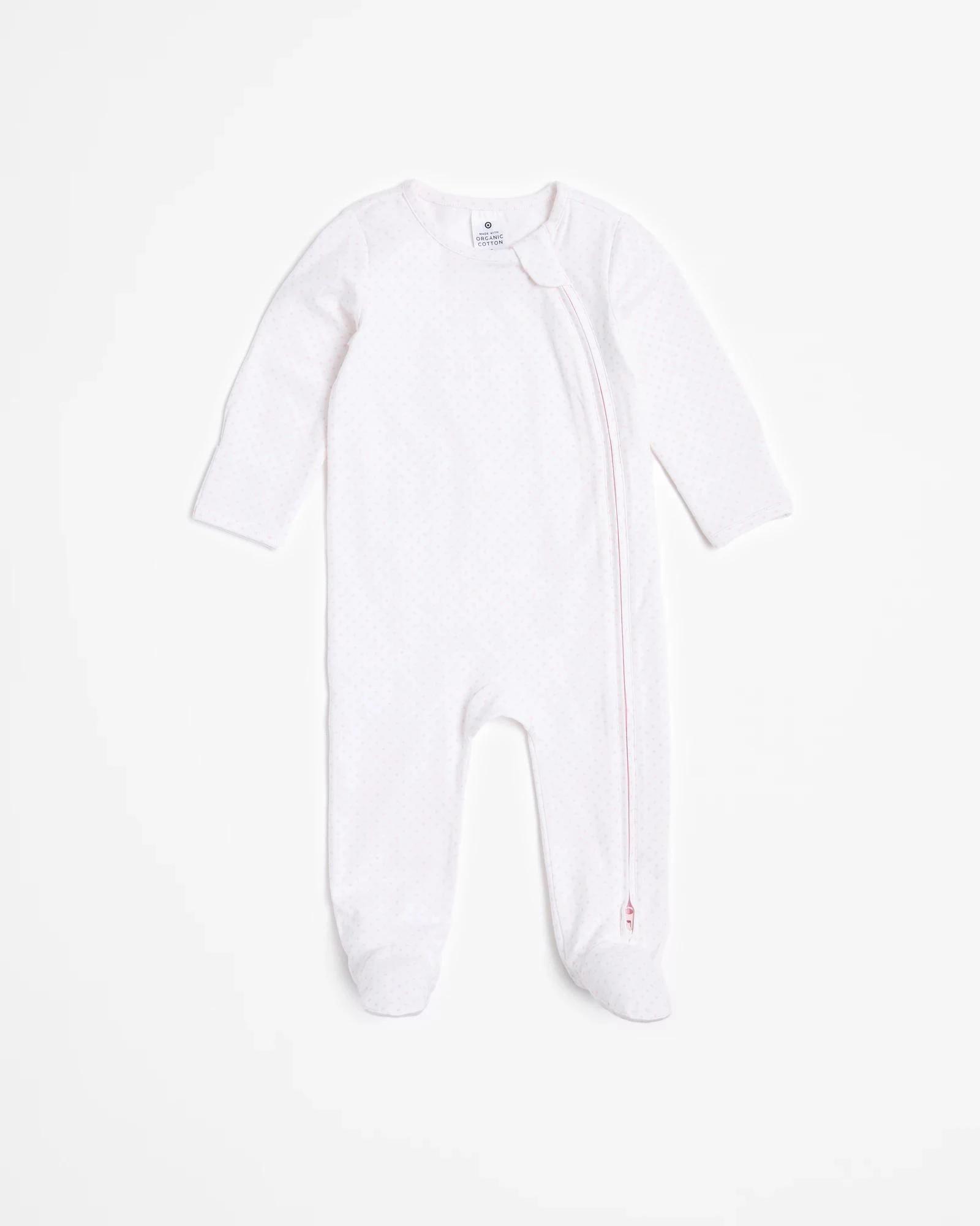 3 Target Baby Baby Organic Cotton Print Zip Coveralls 3 Pack PINK, 3 of 5