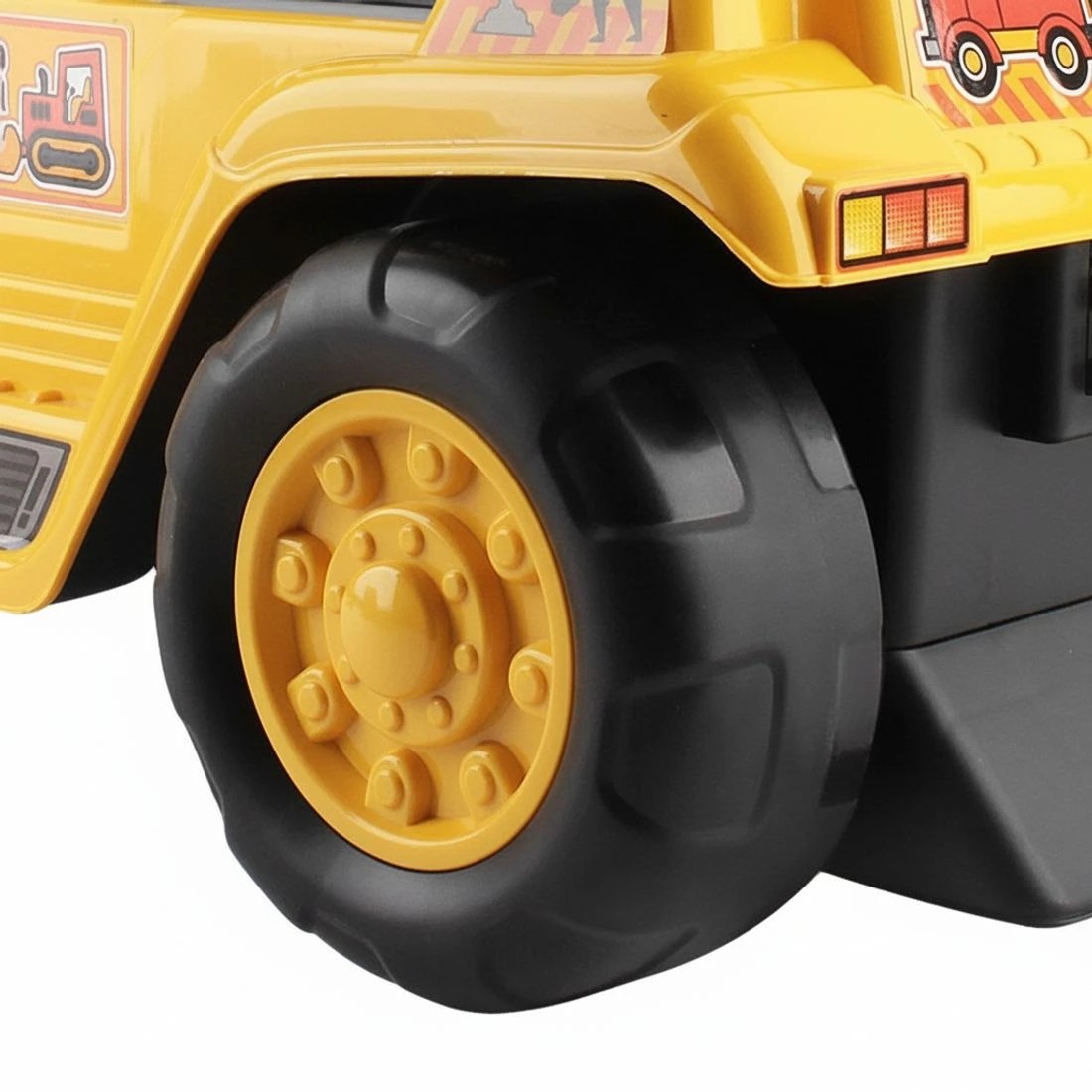 9 Keezi Ride On Car Toys Kids Excavator Bulldozer Sandpit Digger Car Pretend - Yellow, 9 of 9