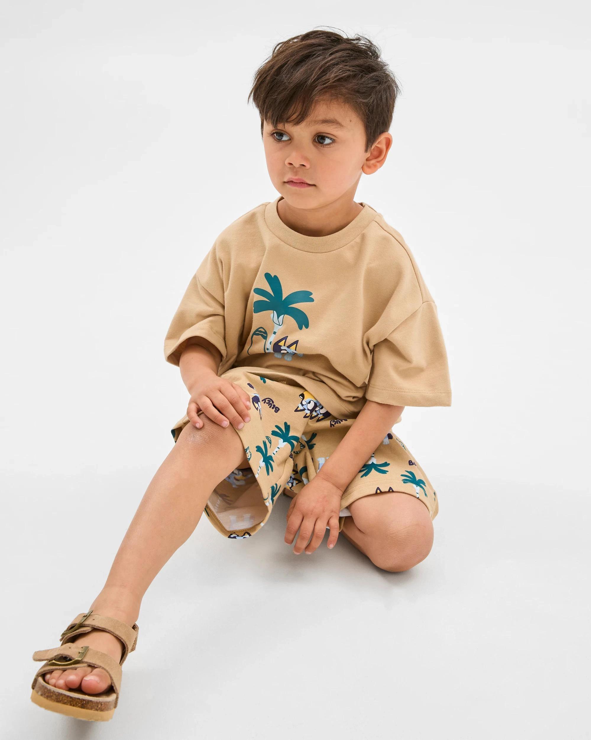 3 Bluey T-Shirt and Short 2 Piece Set BROWN, 3 of 8