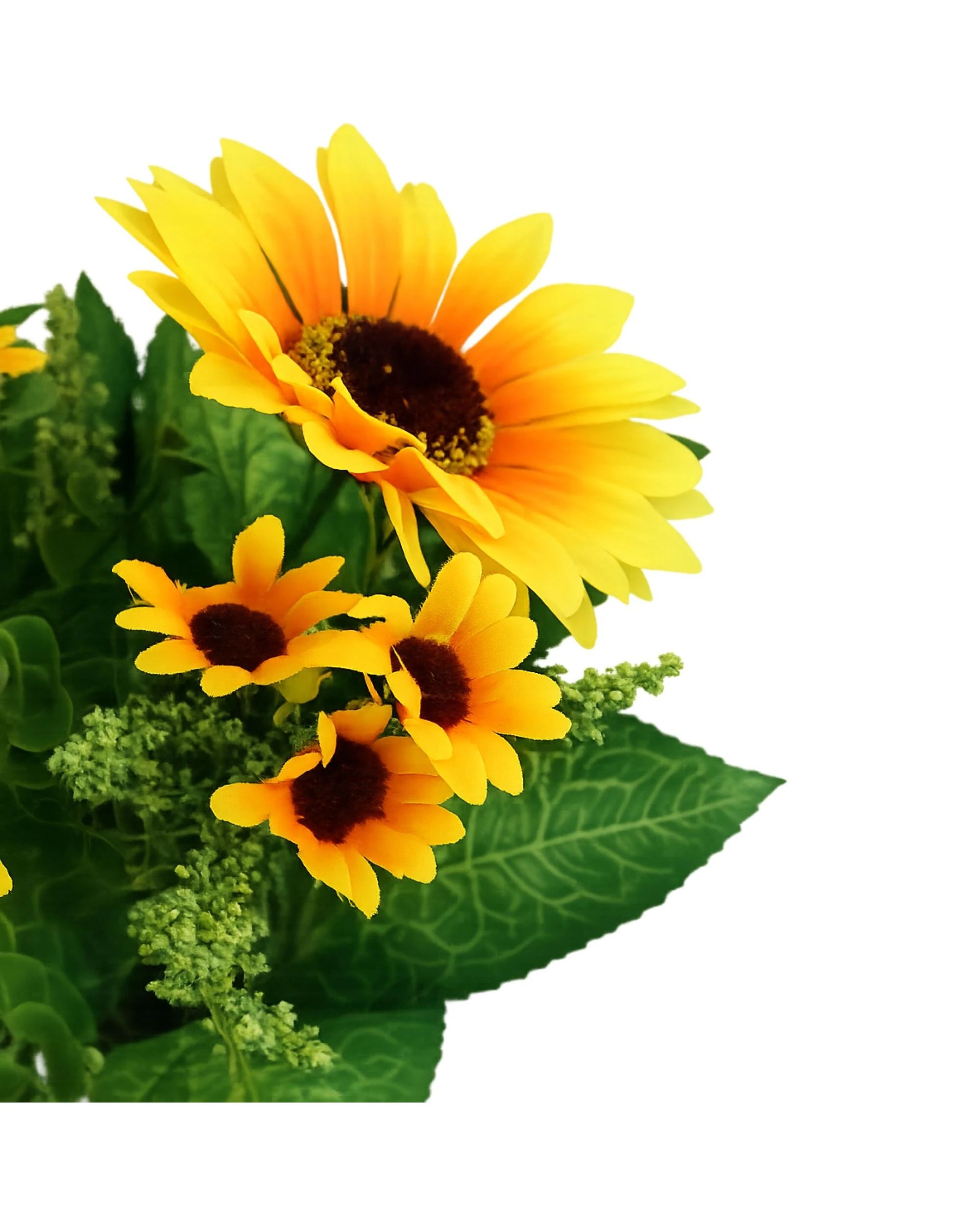 3 Party Maker Artificial Sunflower Potted Plant - Yellow, 3 of 3
