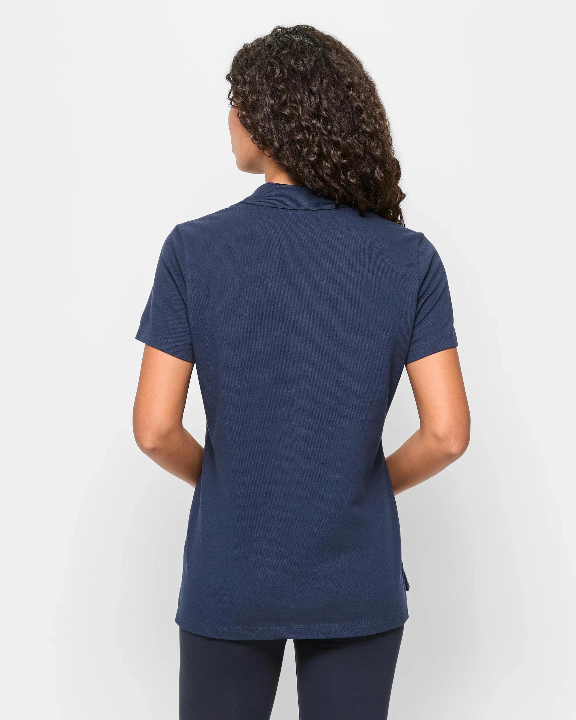 4 Target Active Australian Cotton Polo T-Shirt NAVY BLUE, 4 of 5