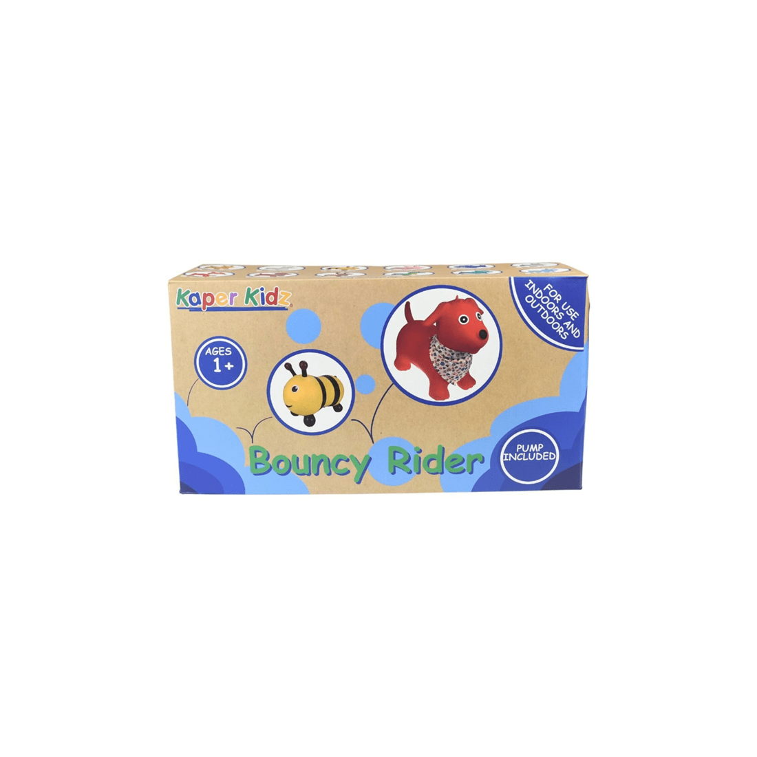 3 Kaper Kidz Bouncy Rider Stardust The Unicorn Kids Ride On Toy White 12m Plus - White, 3 of 9