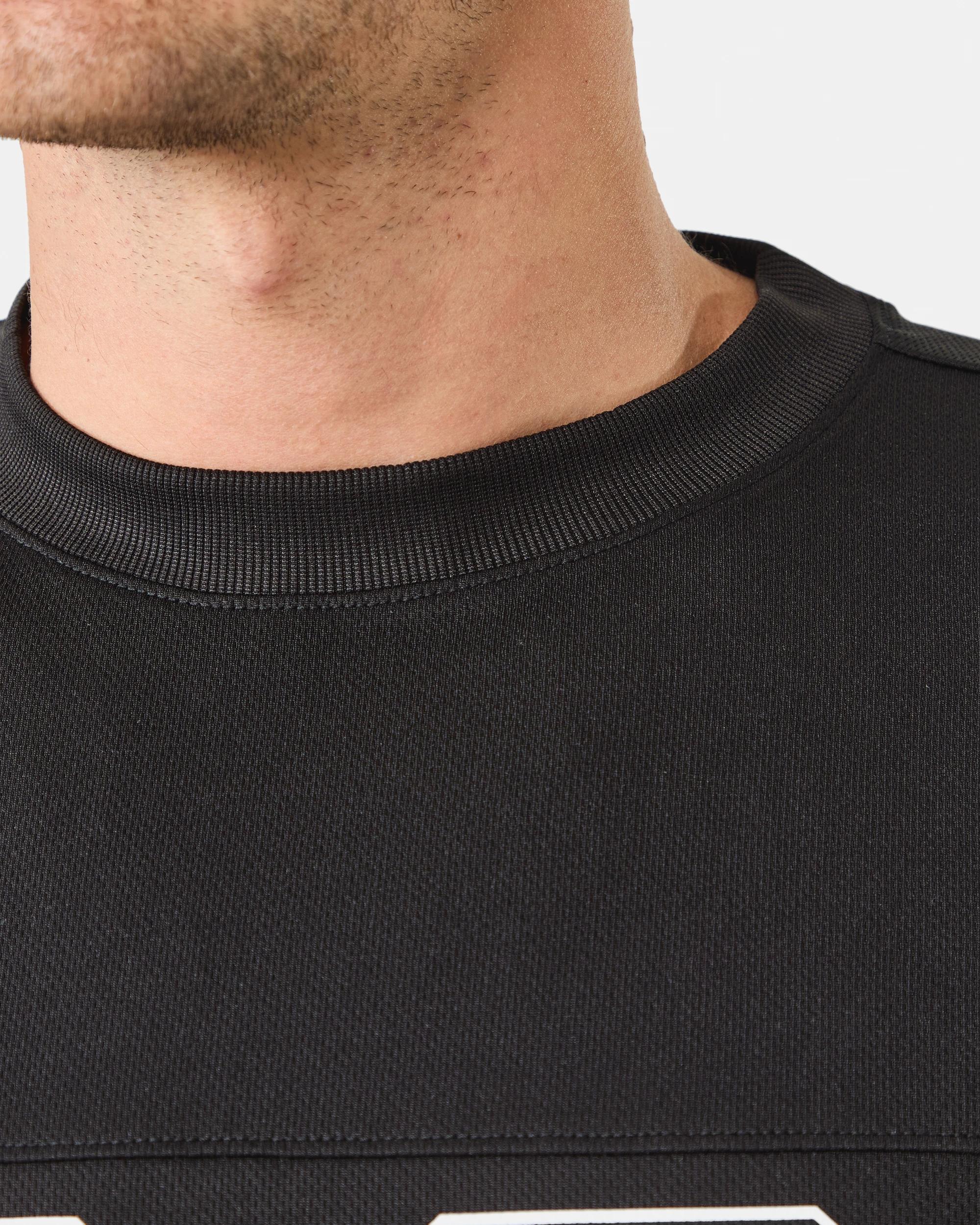 7 Mesh Boxy Print T-shirt Black, 7 of 9