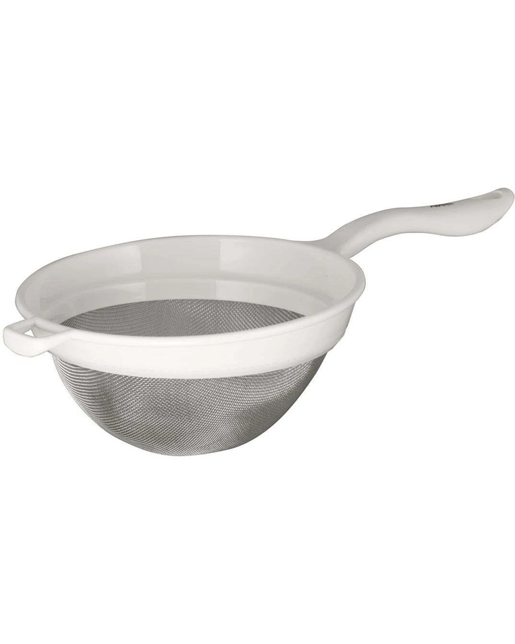1 Avanti 15.5cm Stainless Steel Strainer With Plastic Frame Ergonomic Handle - White, 1 of 1