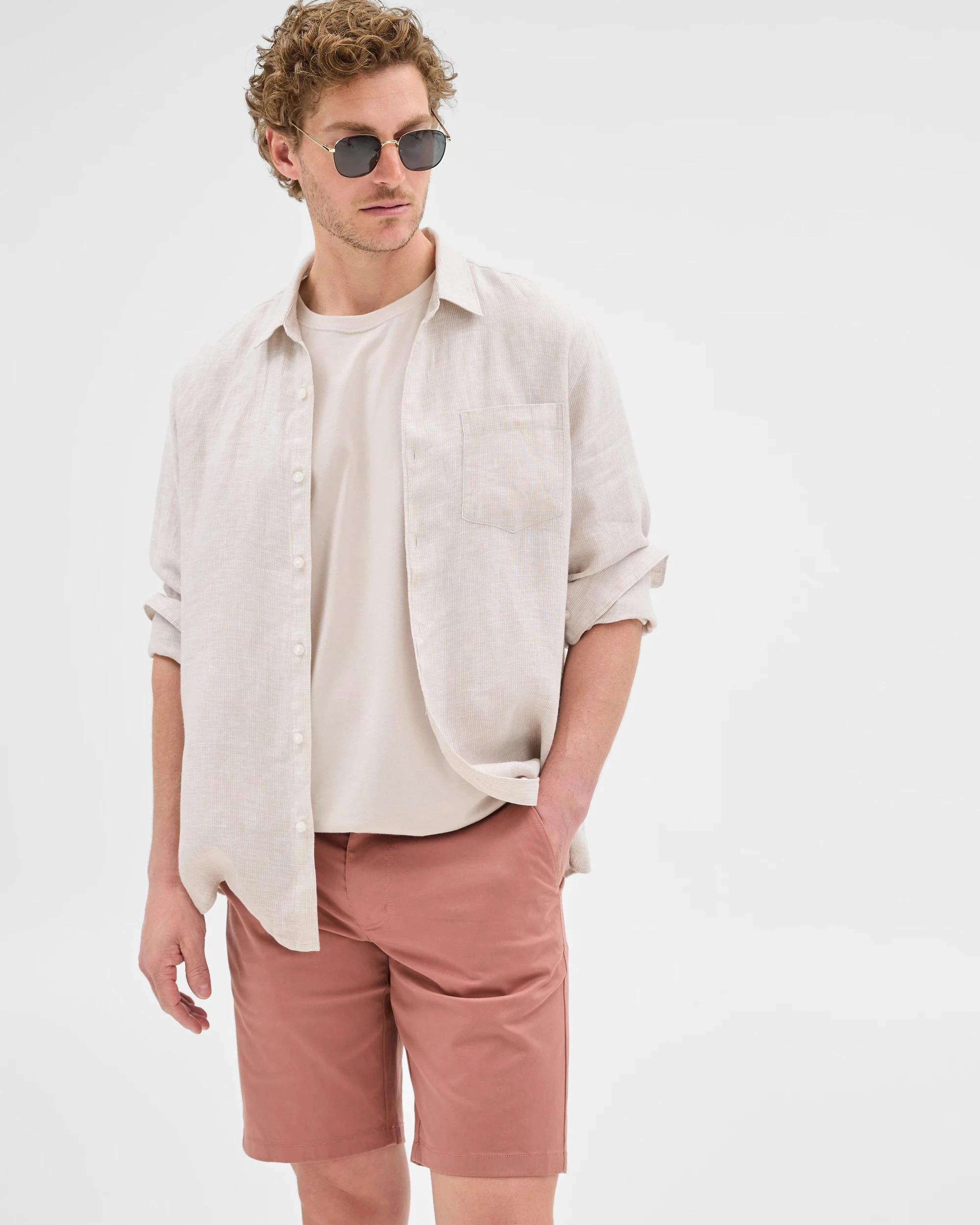 2 Target Australian Cotton Regular Stretch Chino Shorts COGNAC, 2 of 5